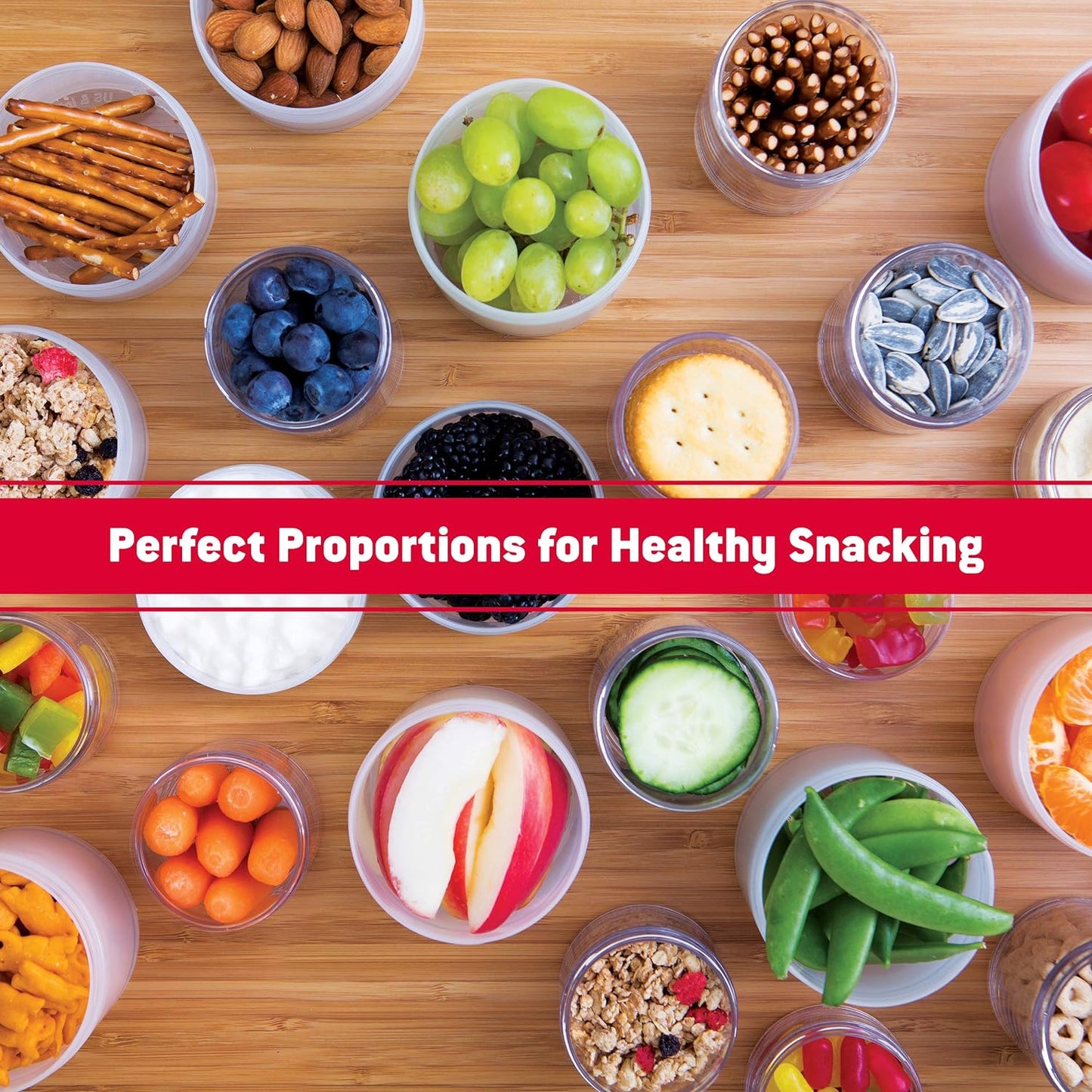 Whiskware Star Wars Stackable Snack Containers for Kids and Toddlers, 3 Stackable Snack Cups for School and Travel, Luke Skywalker and Darth Vader (Pack of 1) - Retail $14