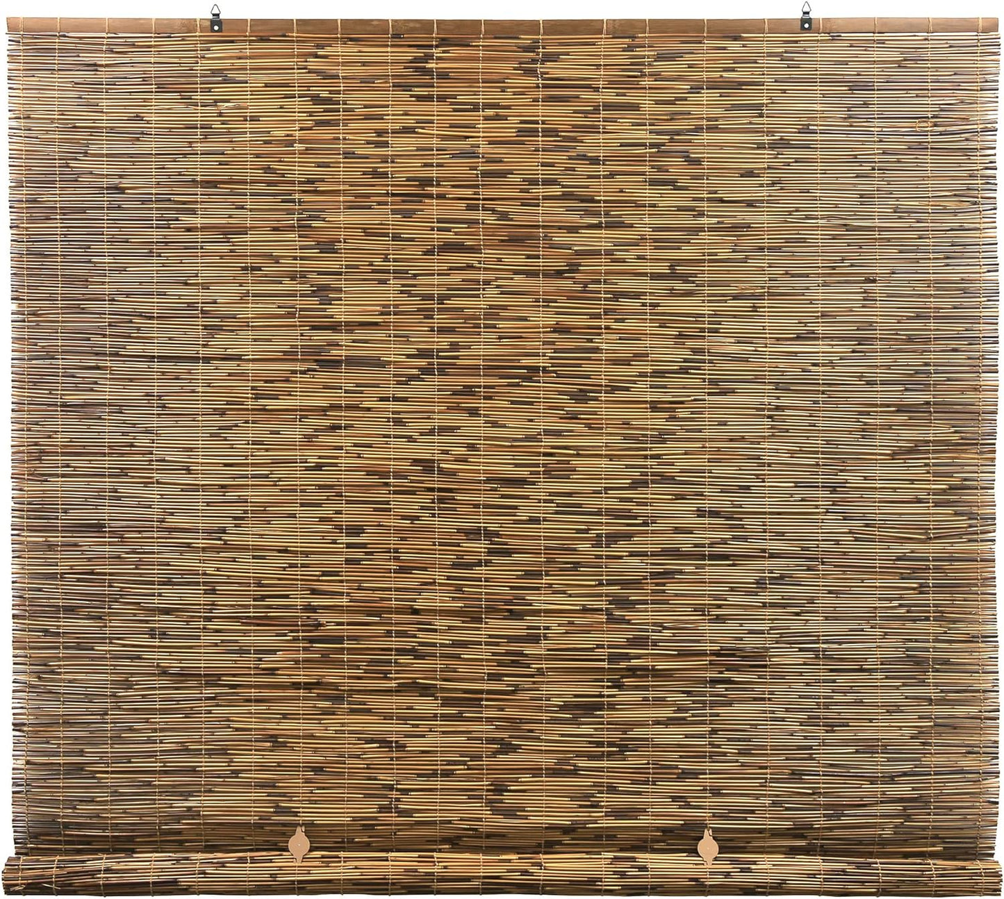NEW - Radiance Cord Free Bamboo Shades - Roll-Up Shades for Porch, Patio & Interior Windows - Bamboo Shades for Indoor & Outdoor - Cocoa - 60in W x 72in L - (3370760E) - Retail $32
