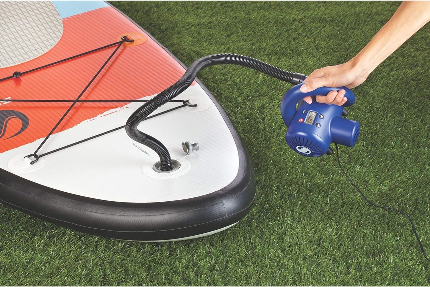 NEW - Sevylor High-Pressure SUP & Water Sport Electric Pump, 12V Portable Air Pump for Inflatables, Paddle Boards, Kayaks, & More, 15 PSI - Retail $44