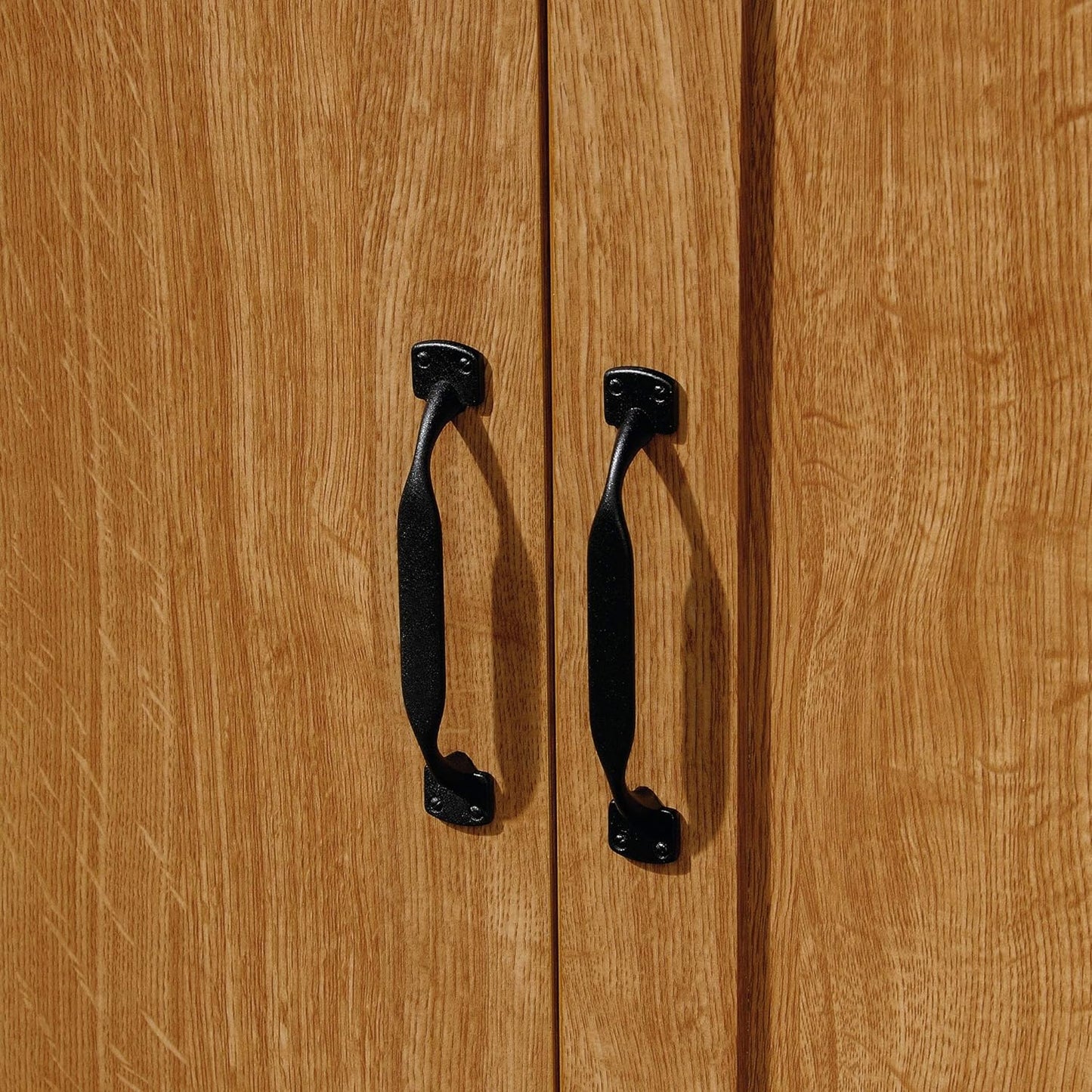 NEW - Sauder Miscellaneous Storage Pantry cabinets, L: 29.61" x W: 16.10" x H: 71.10", Highland Oak finish - Retail $188