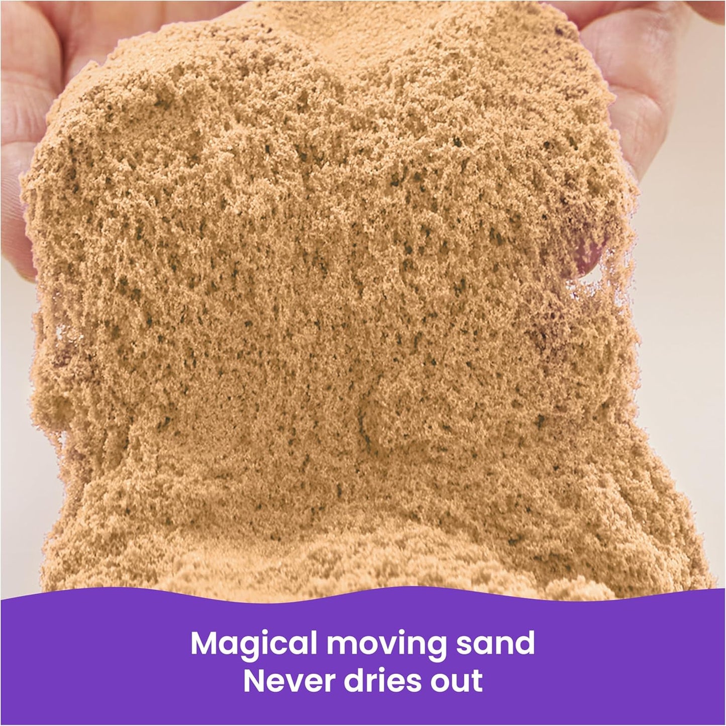 Kinetic Sand, 11lb (5kg) Natural Brown Play Sand, Mega Box for Arts and Crafts, Sandbox (Packaging May Vary), Moldable Sensory Toys for Ages 3 and up
