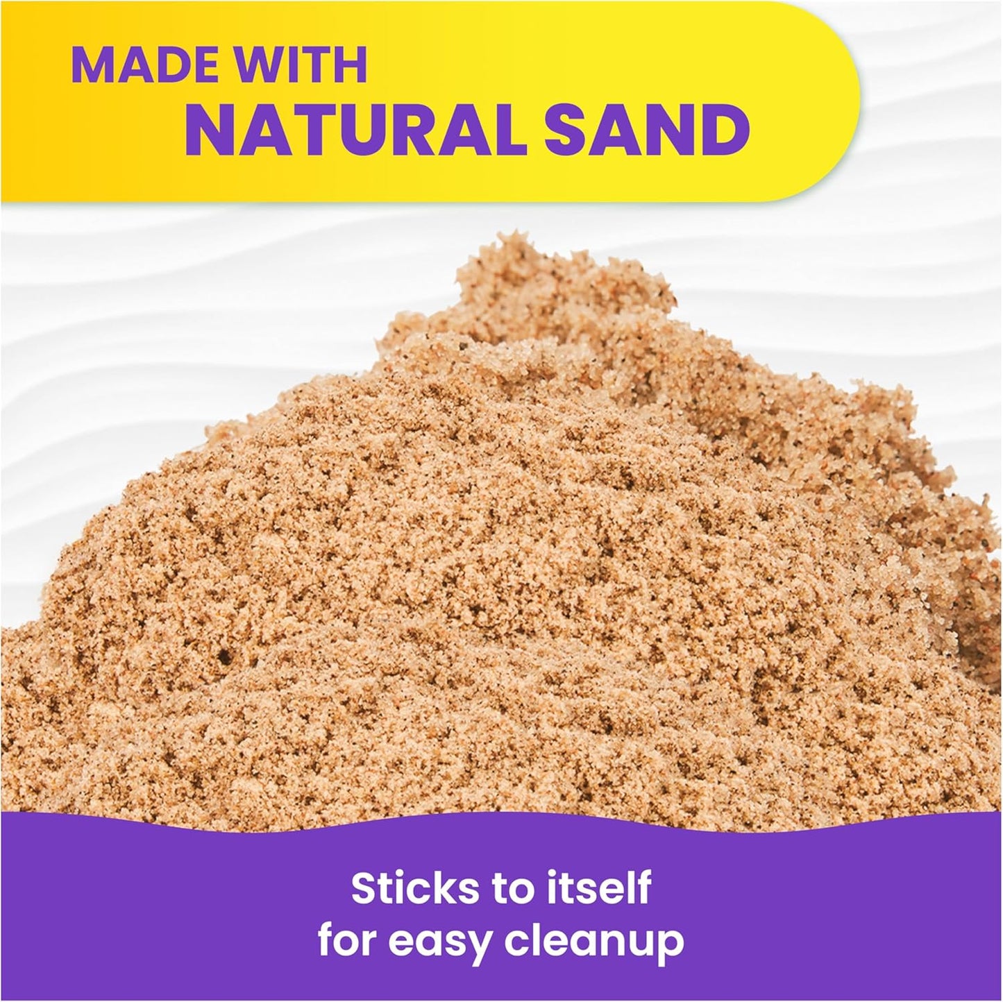 Kinetic Sand, 11lb (5kg) Natural Brown Play Sand, Mega Box for Arts and Crafts, Sandbox (Packaging May Vary), Moldable Sensory Toys for Ages 3 and up