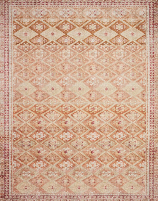 NEW - Loloi II Layla Natural/Spice 7'-6" x 9'-6" Area Rug - Retail $157