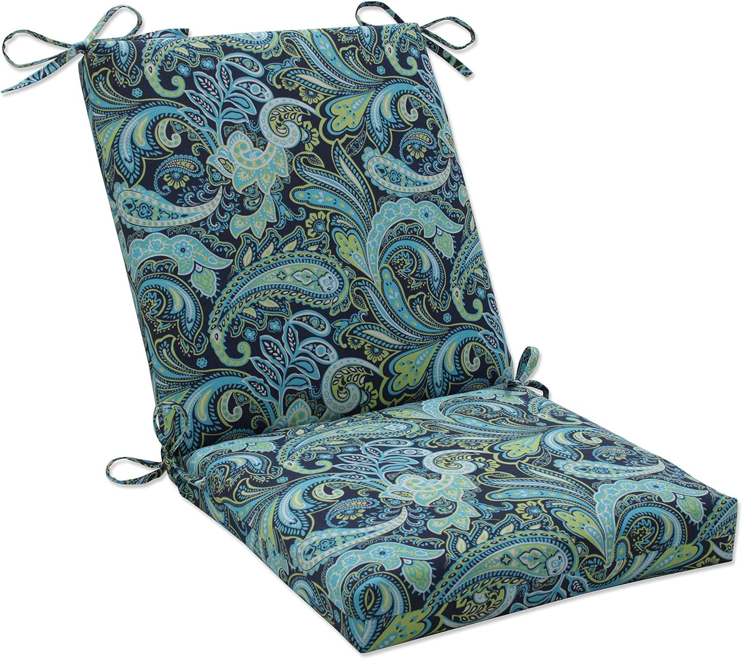NEW - Paisley Indoor/Outdoor Chair Cushion, Deep Seat, 36.5" x 18" - Retail $54