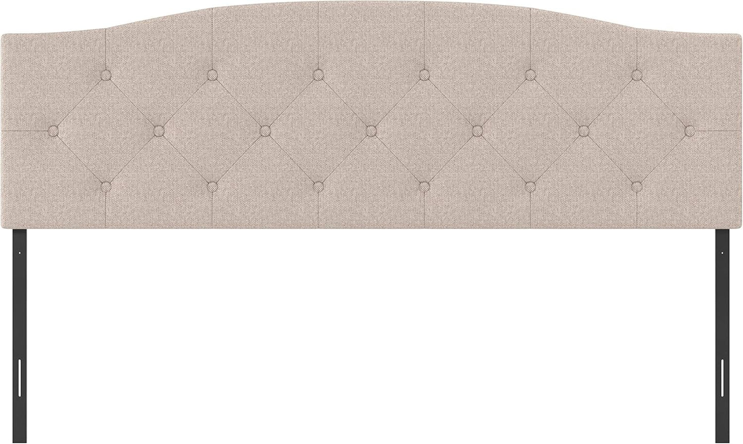 NEW - Hillsdale Provence Upholstered, King/Cal King Headboard Only, Light Beige - Retail $235