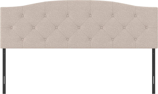 NEW - Hillsdale Provence Upholstered, King/Cal King Headboard Only, Light Beige - Retail $235