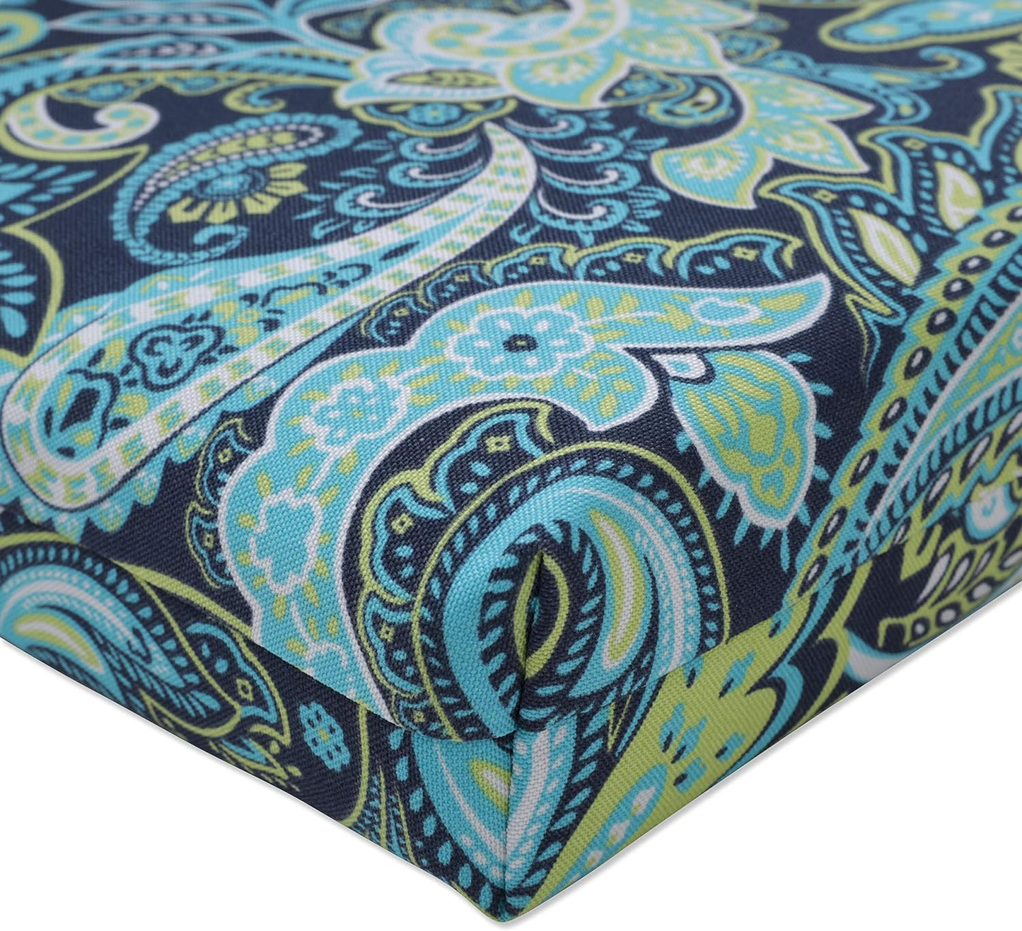 NEW - Paisley Indoor/Outdoor Chair Cushion, Deep Seat, 36.5" x 18" - Retail $54