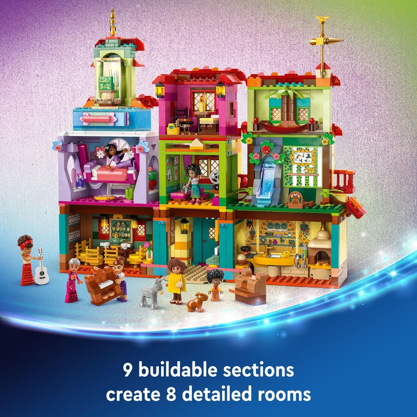 LEGO Disney Encanto The Magical Madrigal House Toy, Building Playset for Kids, Mirabel Princess Doll Figure, Disney Toy for Girls and Boys Ages 7 and Up, Fun Construction Encanto Set, 43245