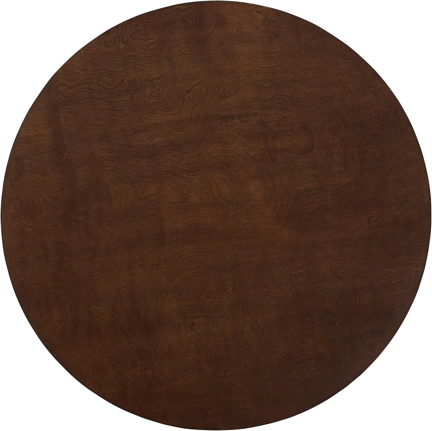 NEW - Crosley Furniture Landon Mid-Century Modern Round Wood Dining Table, Mahogany - Retail $179