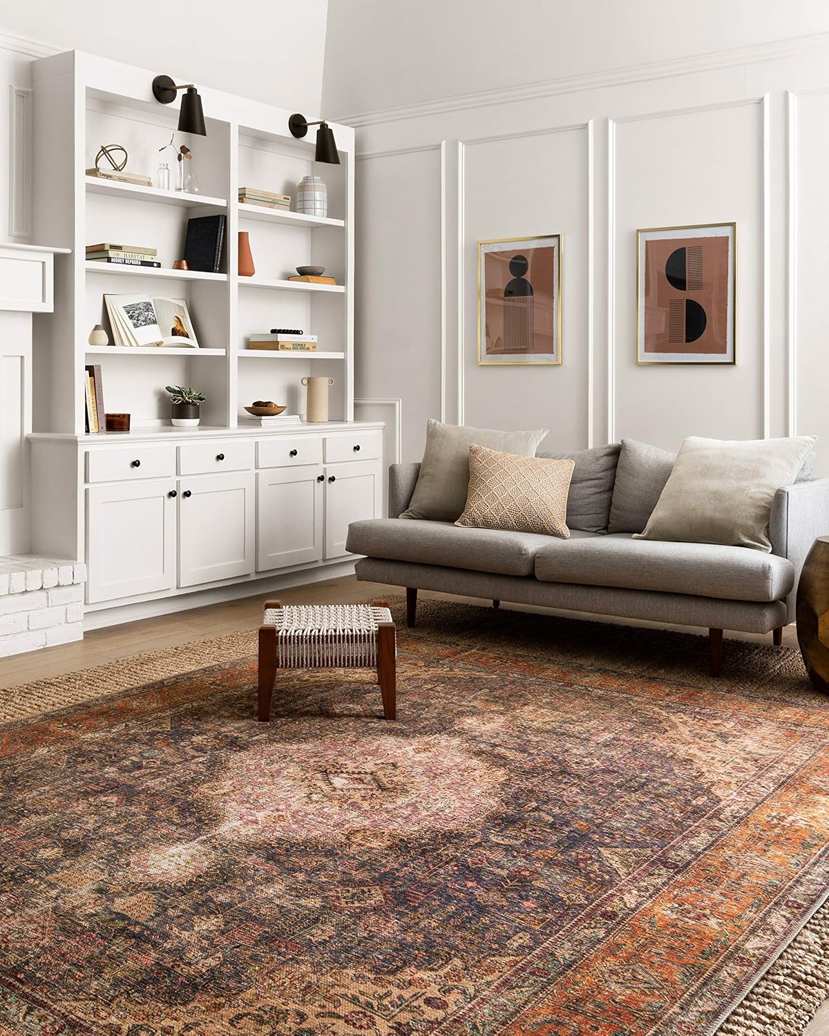 NEW - Loloi II Loren Plum/Multi 5'-0\" x 7'-6\" Area Rug - Retail $115