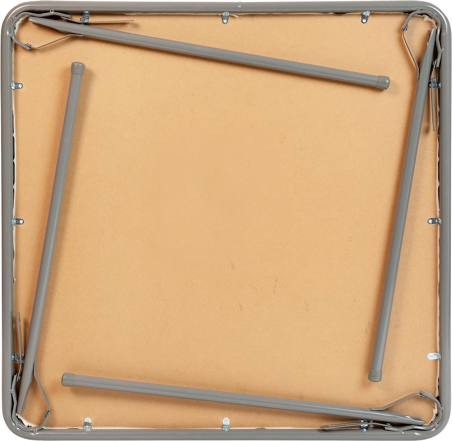 NEW - Flash Furniture Madelyn Folding Card Table - Gray | Portable Square Table with Collapsible Legs,Grey - Retail $58