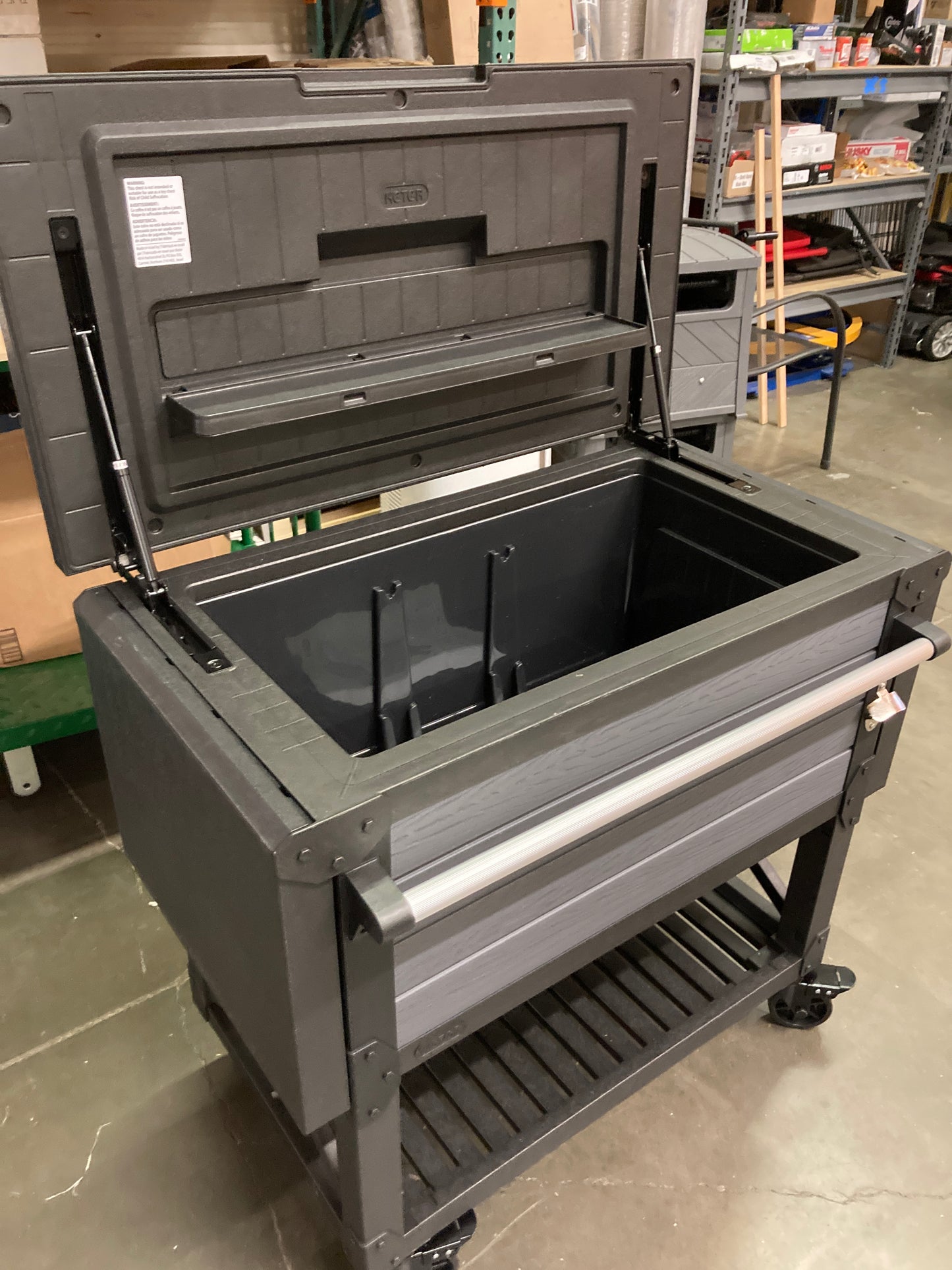 Costco - Keter Patio Cooler & Beverage Cart - Retail $379