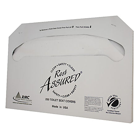 Impact Rest Assured Toilet Seat Covers, 100% Recycled, White, 20 packs of 250 Covers