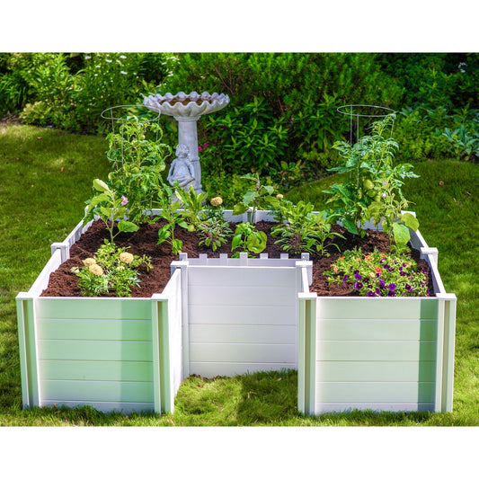 NEW - Vita Keyhole 6' x 6' Composting Garden Bed - Retail $360