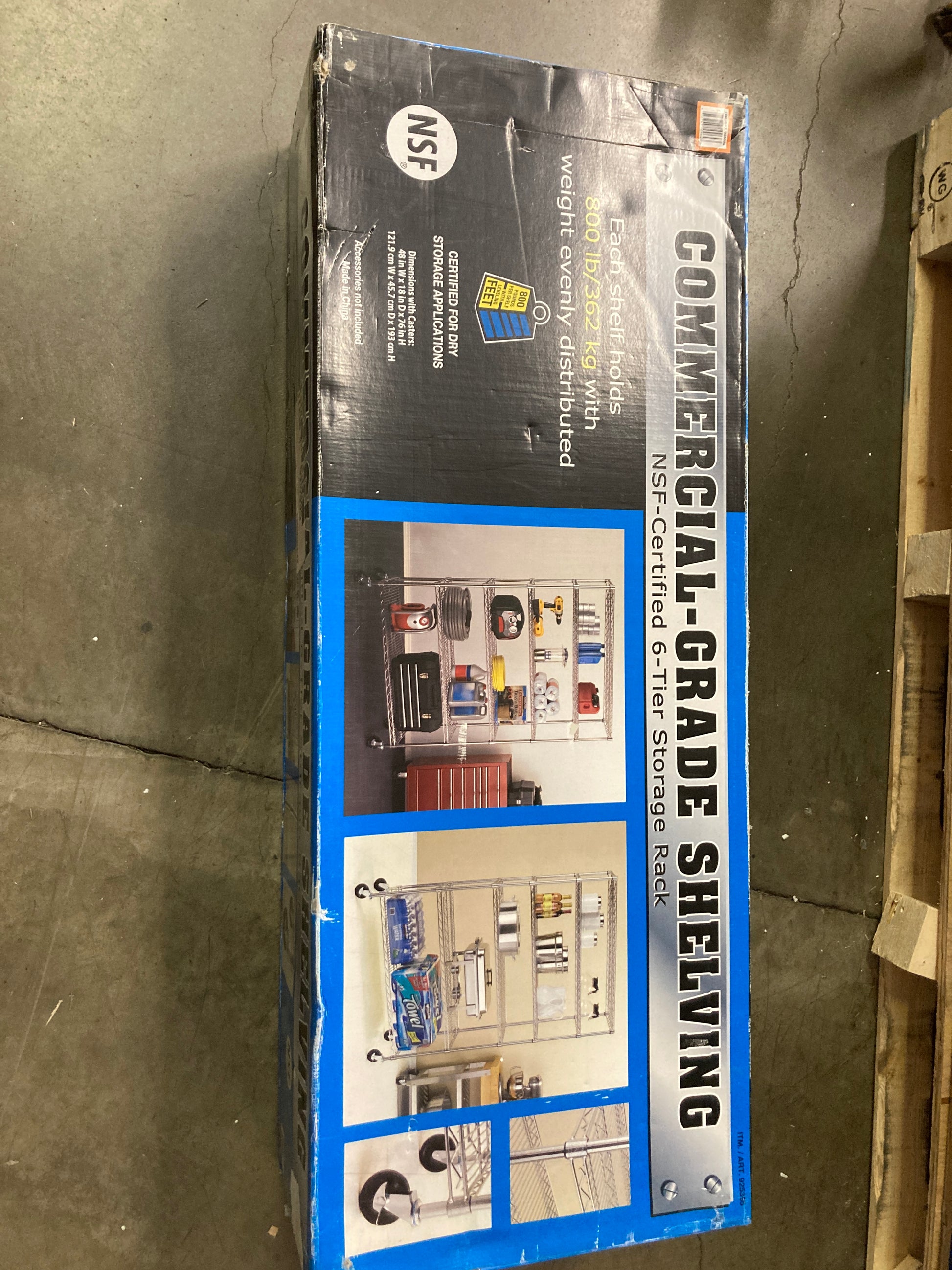 NEW - Costco - NSF 6 Tier Commercial Grade Shelf - Retail $89 Default Title