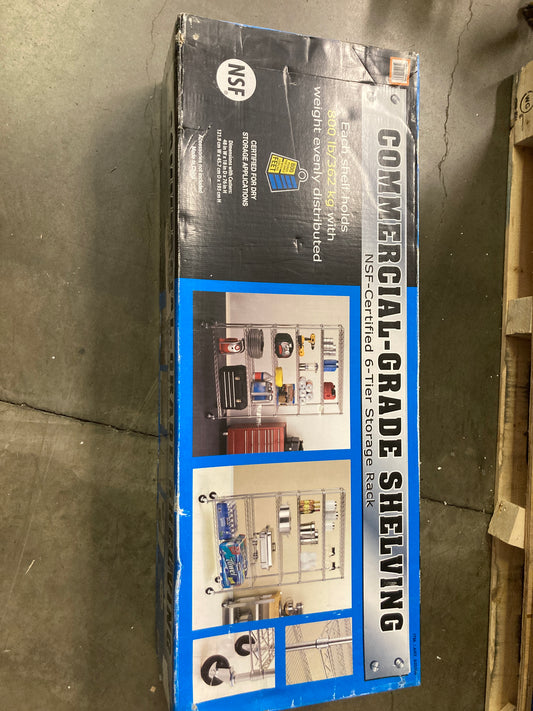 NEW - Costco - NSF 6 Tier Commercial Grade Shelf - Retail $89 Default Title