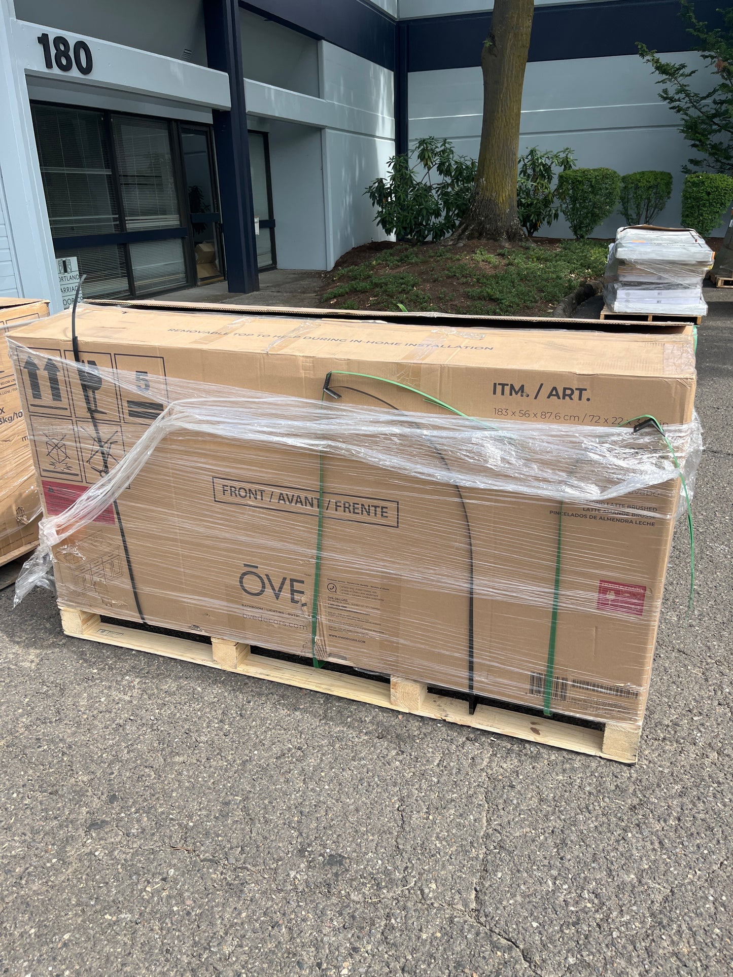 OVE Decors 72" Alonso Bath Vanity in Brown