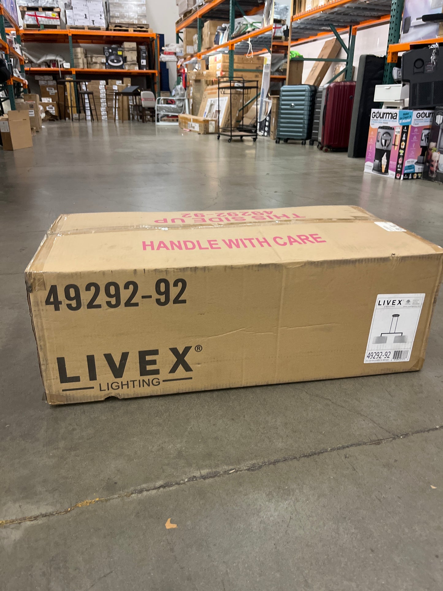 Livex Meridian 2 Light 35 inch English Bronze Linear Chandelier Ceiling Light