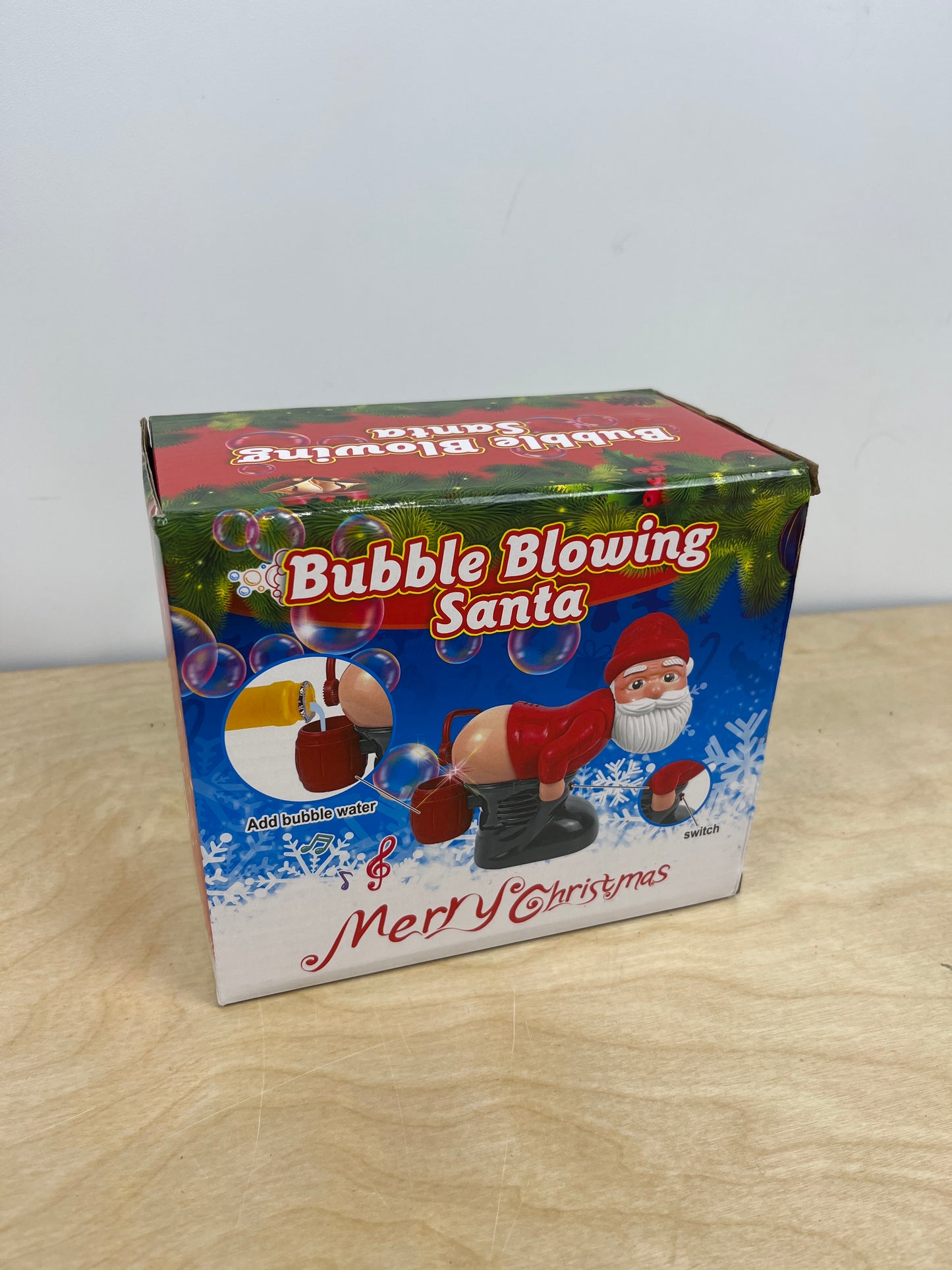 Santa Claus Bubble Butt Machine, Automatic Bubble Blower Machine