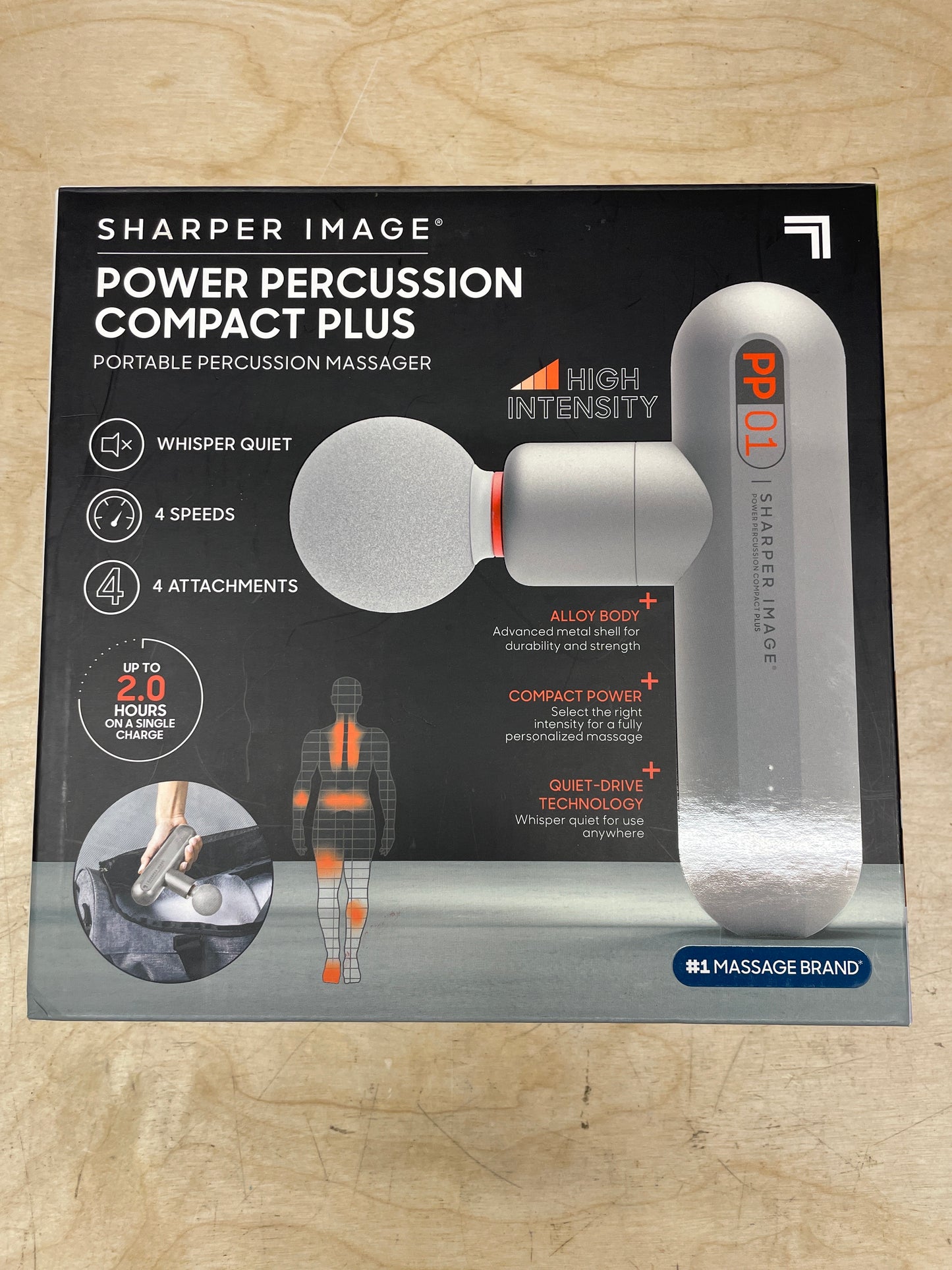 Sharper Image Powerboost Move Compact Percussion Massager