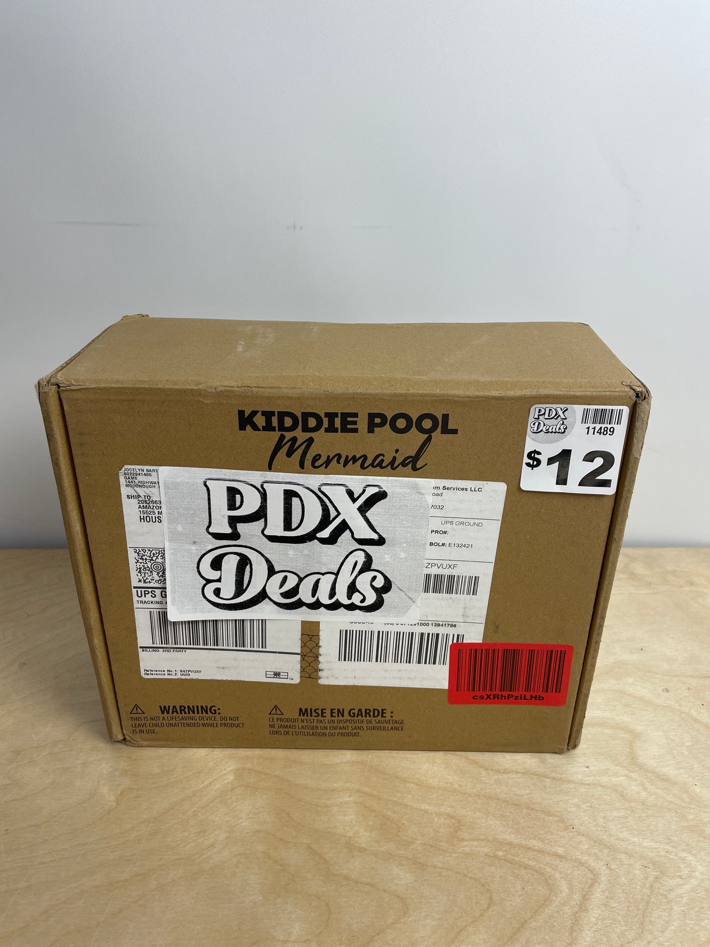 Inflatable Mermaid Kiddie Pool