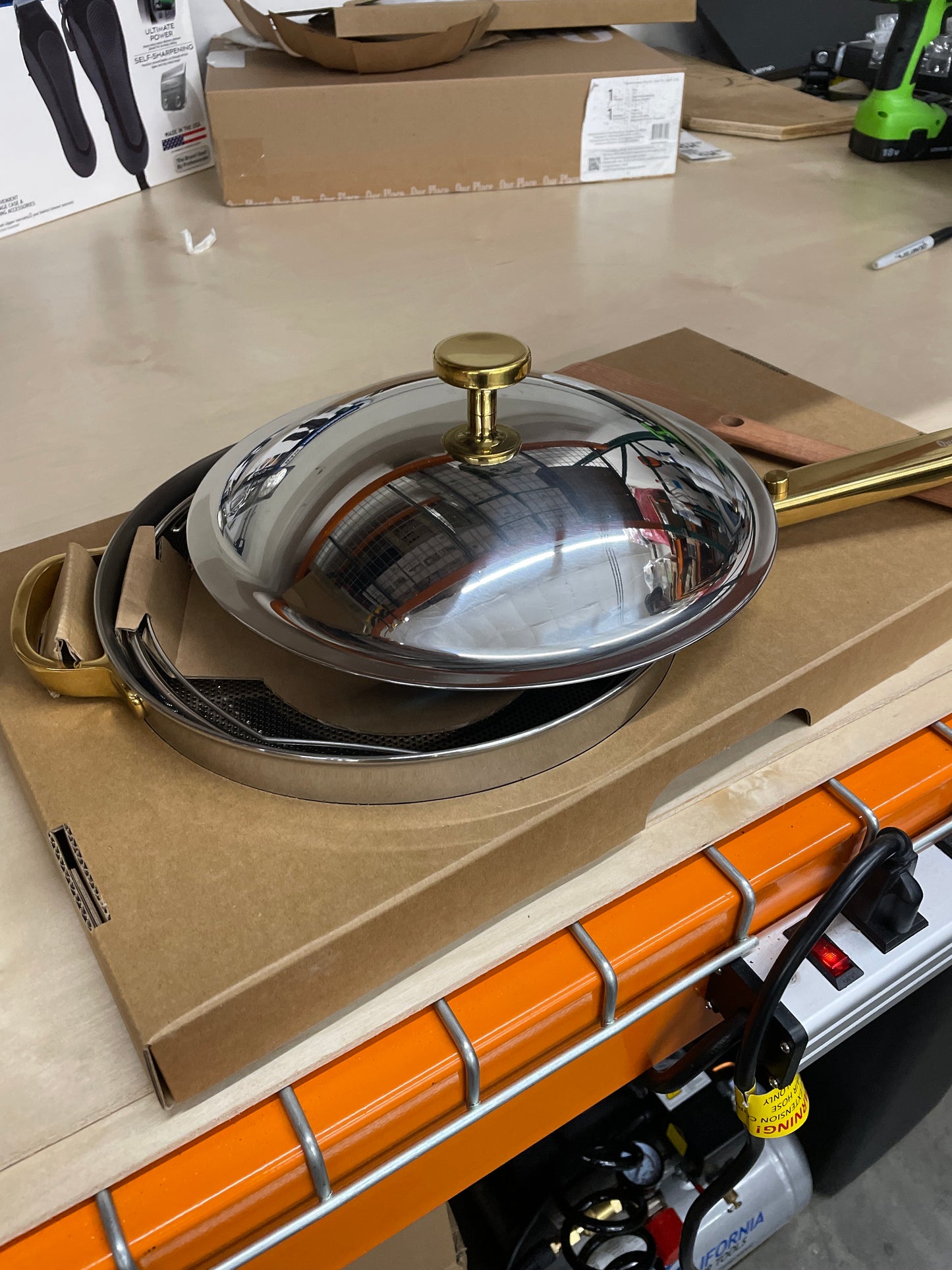 Our Place 4-piece Titanium 10.5" Always Pan Pro with Steamer - Retail $150