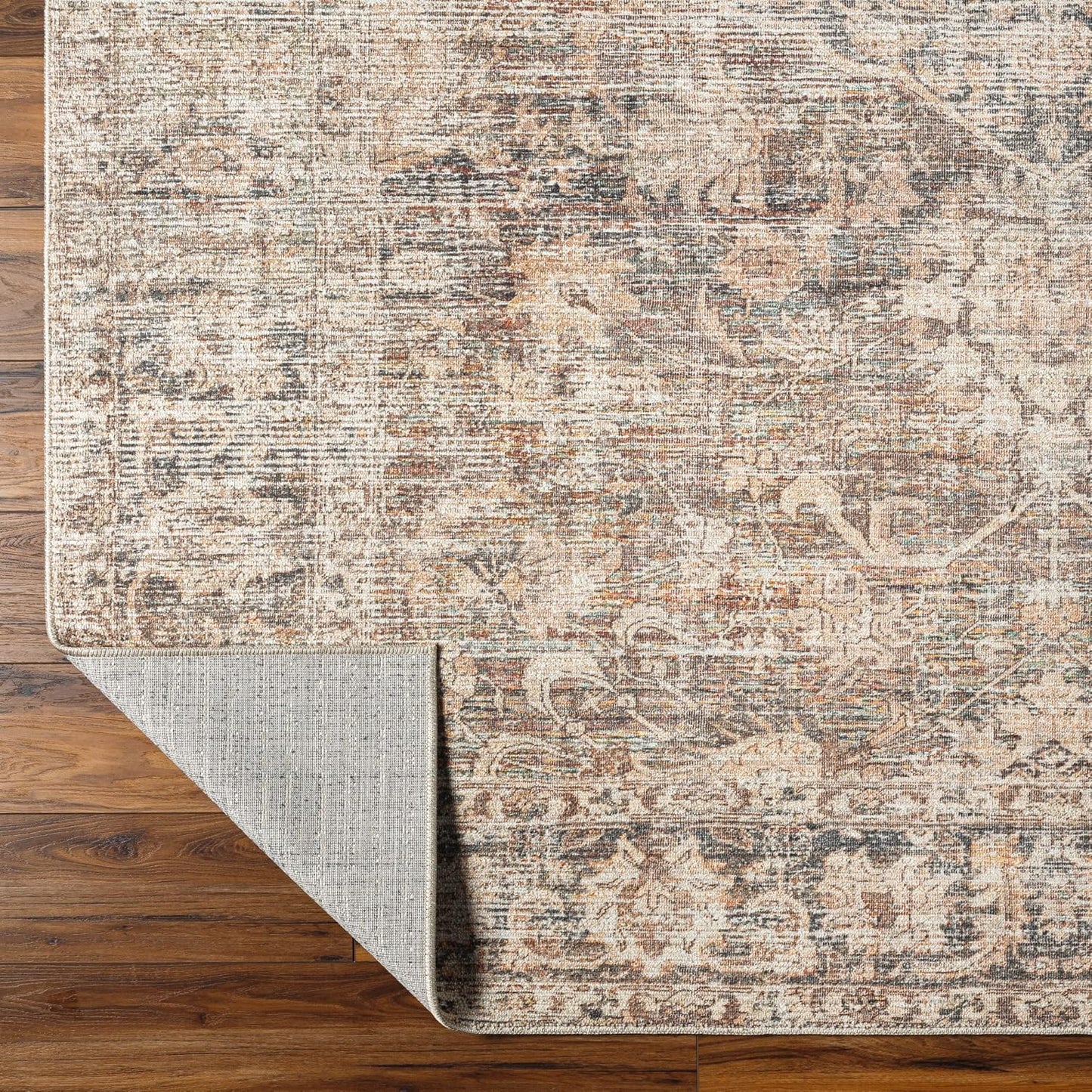 Livabliss x Becki Owens Marlene Area Rug, 6'7" x 9', Dark Brown - Retail $296