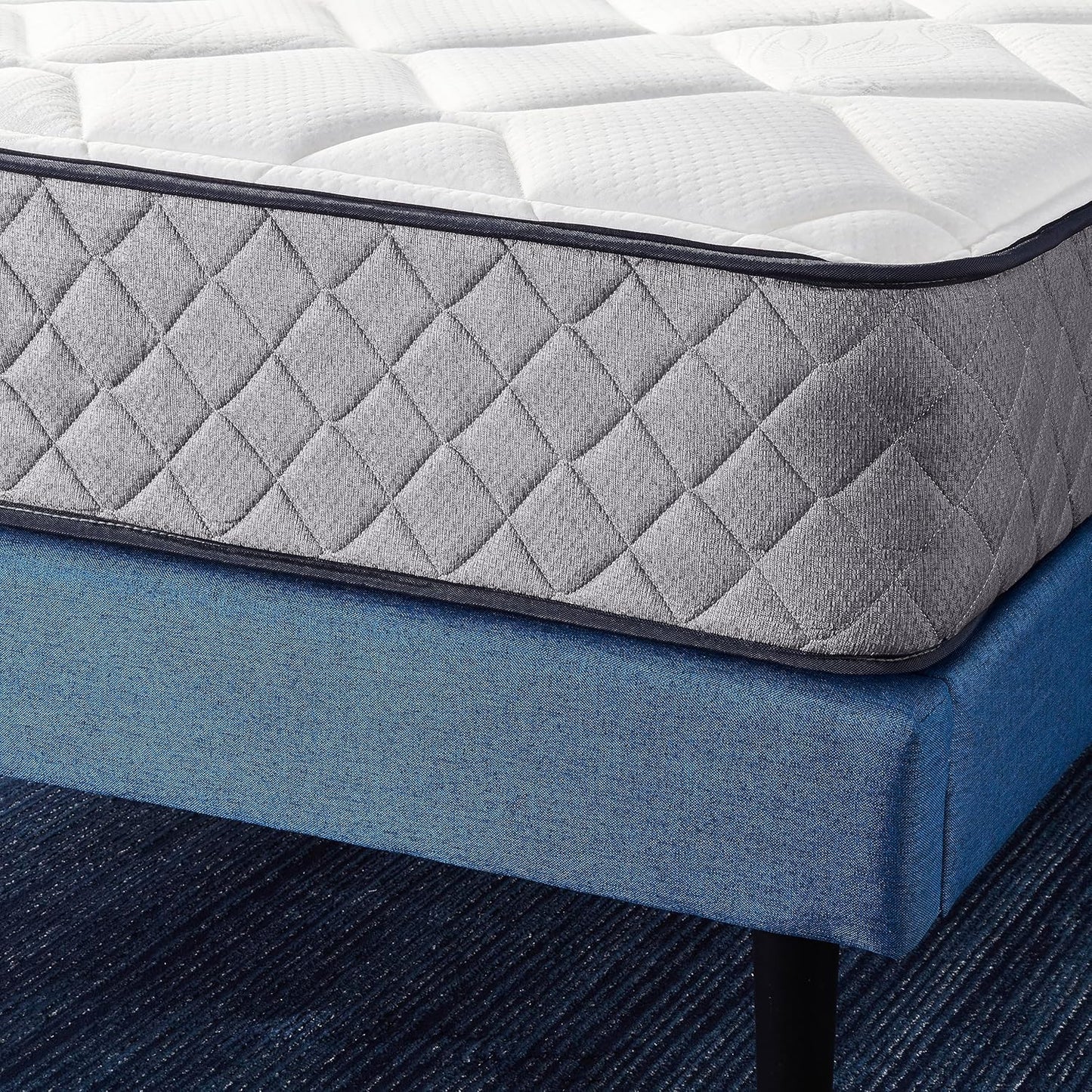 NEW - Amazon Basics TWIN 10 INCH HYBRID Memory Foam Mattress, Twin Size Mattress, Hybrid, 10-Inch, Medium Feel, Motion Isolation Springs, White/Gray - Retail $150