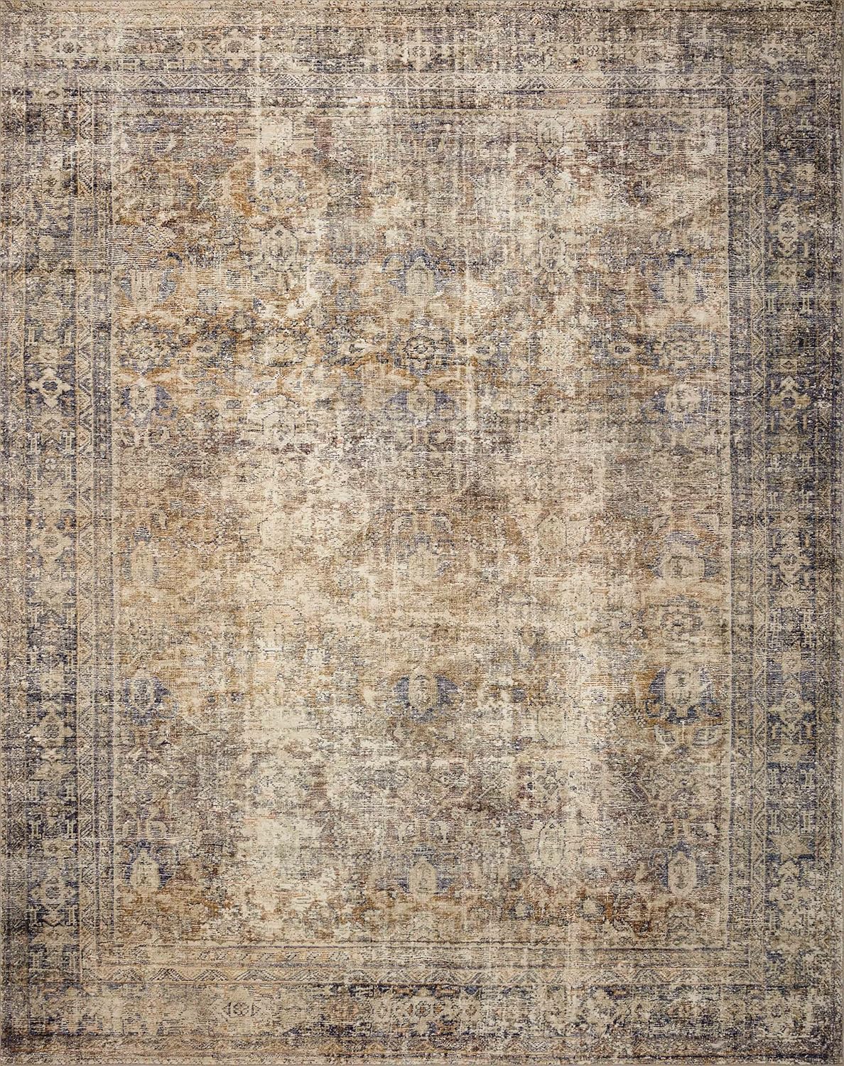 NEW - Loloi Amber Lewis Morgan 8'-3" x 11'-3" Area Rug in Sunset/Ink - Large Area Rug, Neutral Area Rug for Room Décor, Vintage Rug Inspired, Soft Area Rug for Living Room, Bedroom, Dining Area - Retail $0