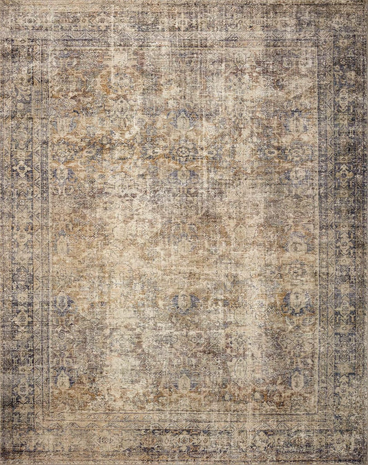 NEW - Loloi Amber Lewis Morgan 8'-3" x 11'-3" Area Rug in Sunset/Ink - Large Area Rug, Neutral Area Rug for Room Décor, Vintage Rug Inspired, Soft Area Rug for Living Room, Bedroom, Dining Area - Retail $0