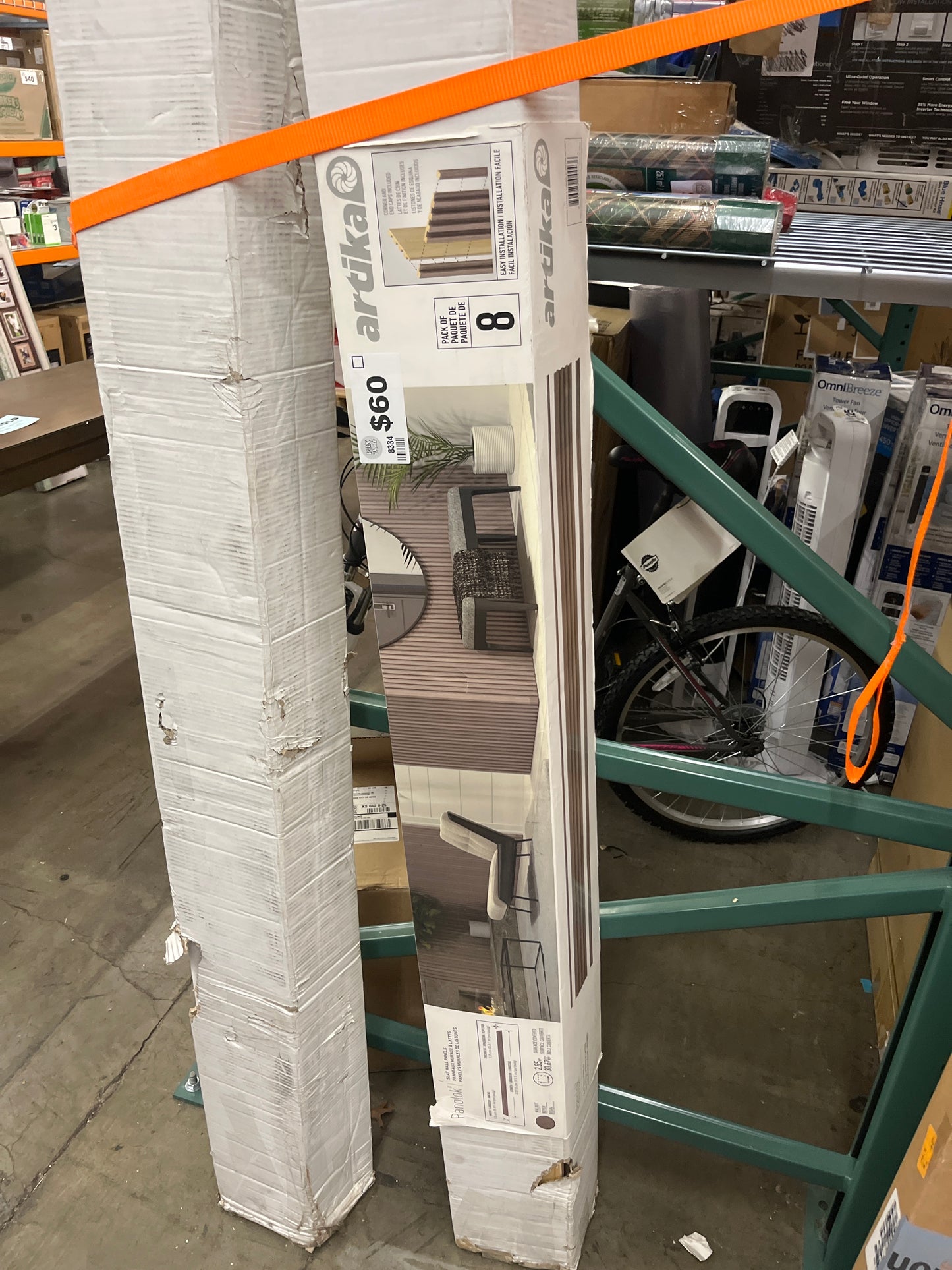 Artika Panolok Slat Wall Set, 8-pack - Retail $120