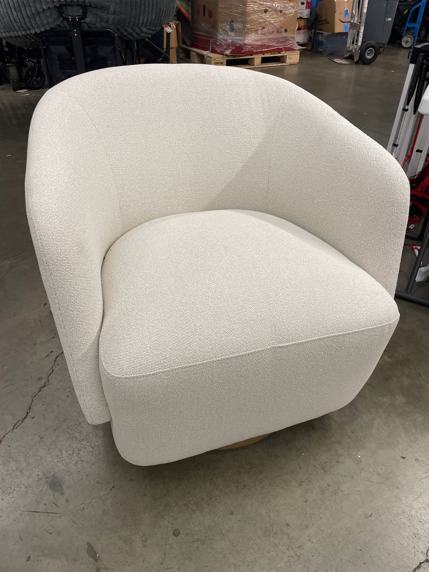 Henredon Murphy Swivel Boucle Chair