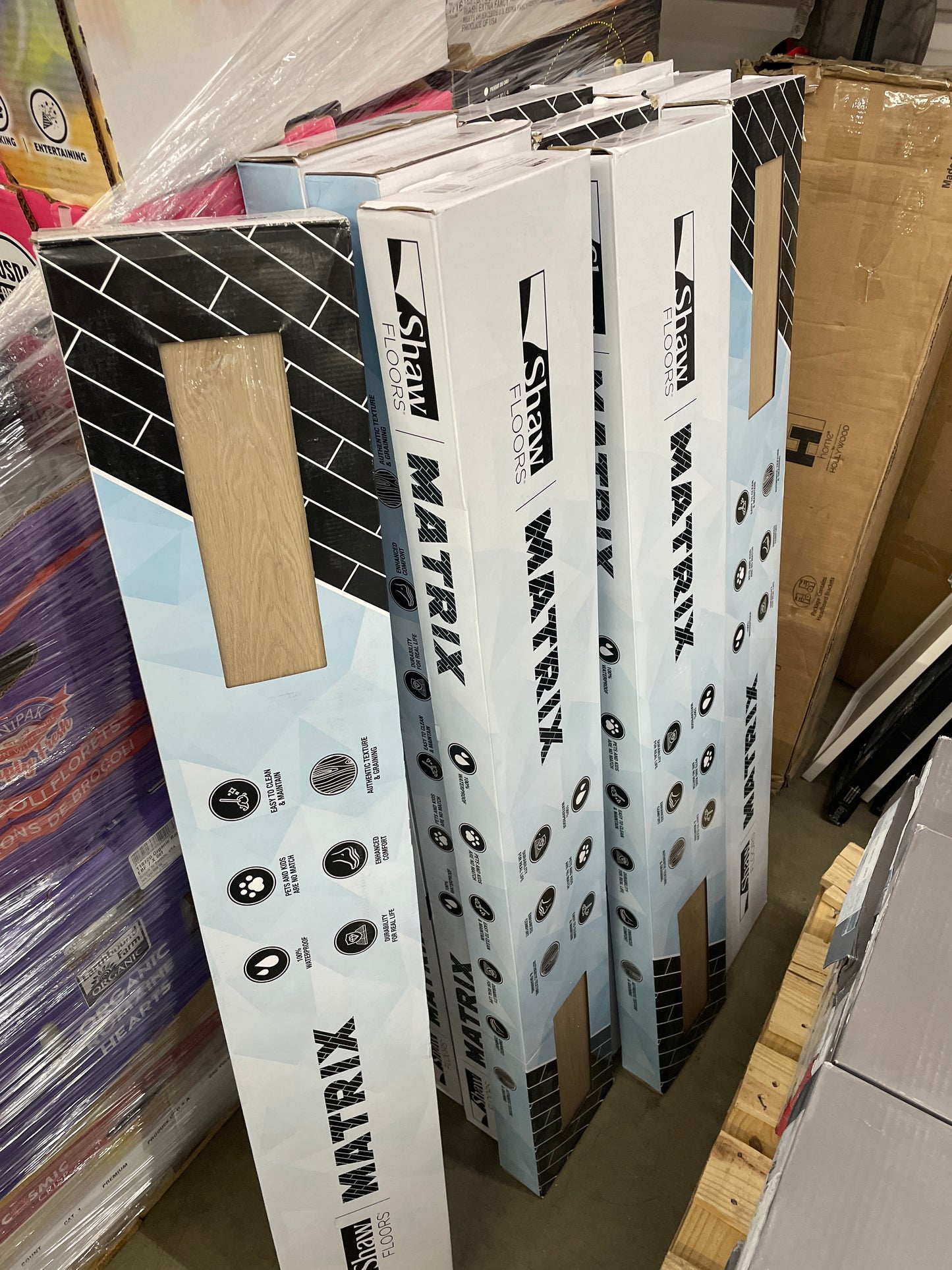 Matrix by Shaw Floors Premium 8MM 7in x 48in 20 MIL Waterproof Luxury Vinyl Plank Flooring 18.81 sq.ft./ctn