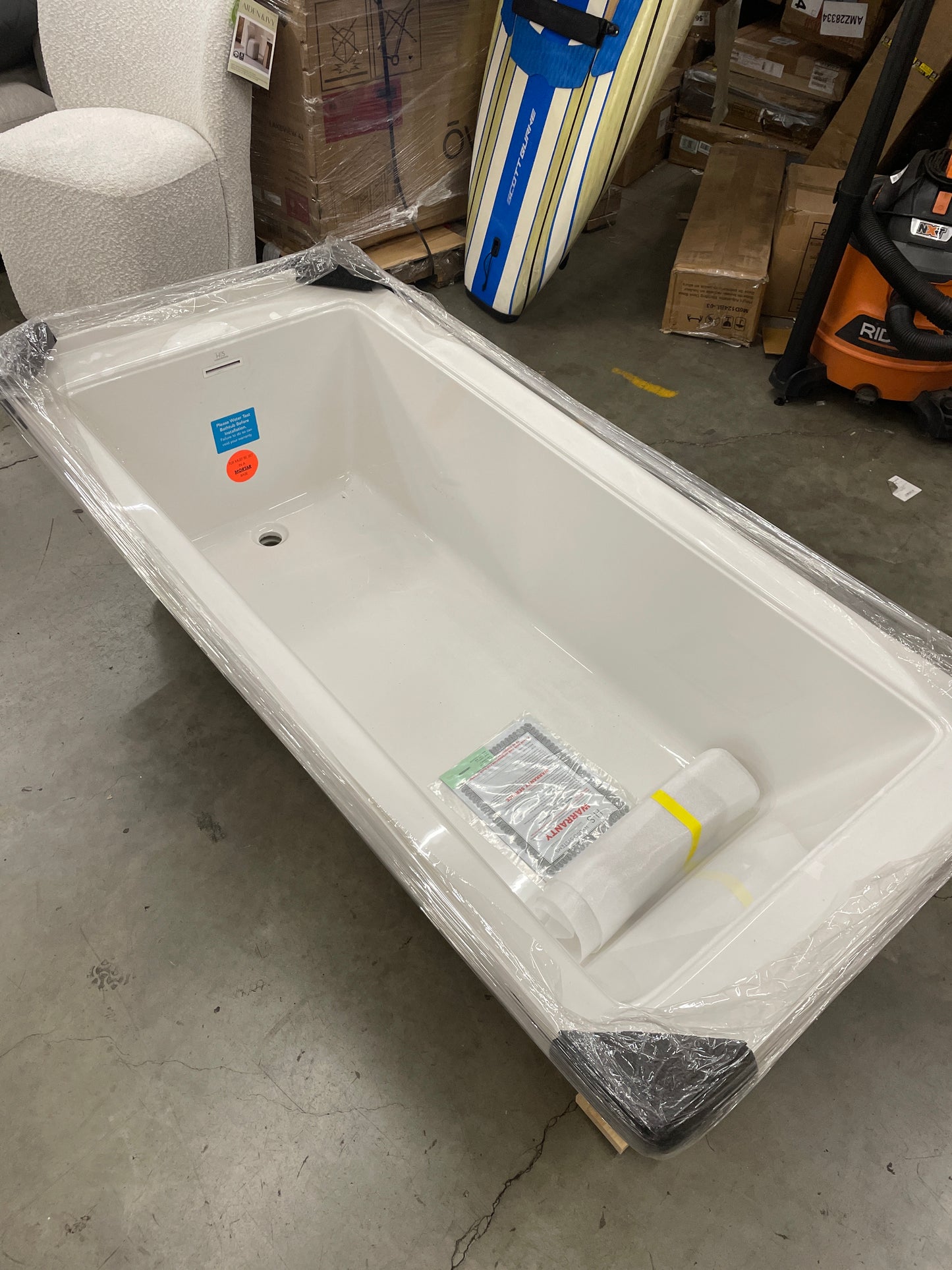 Hydrosystems Lacey Drop In Acrylic Soaking Tub 66'x32' - Right Drain
