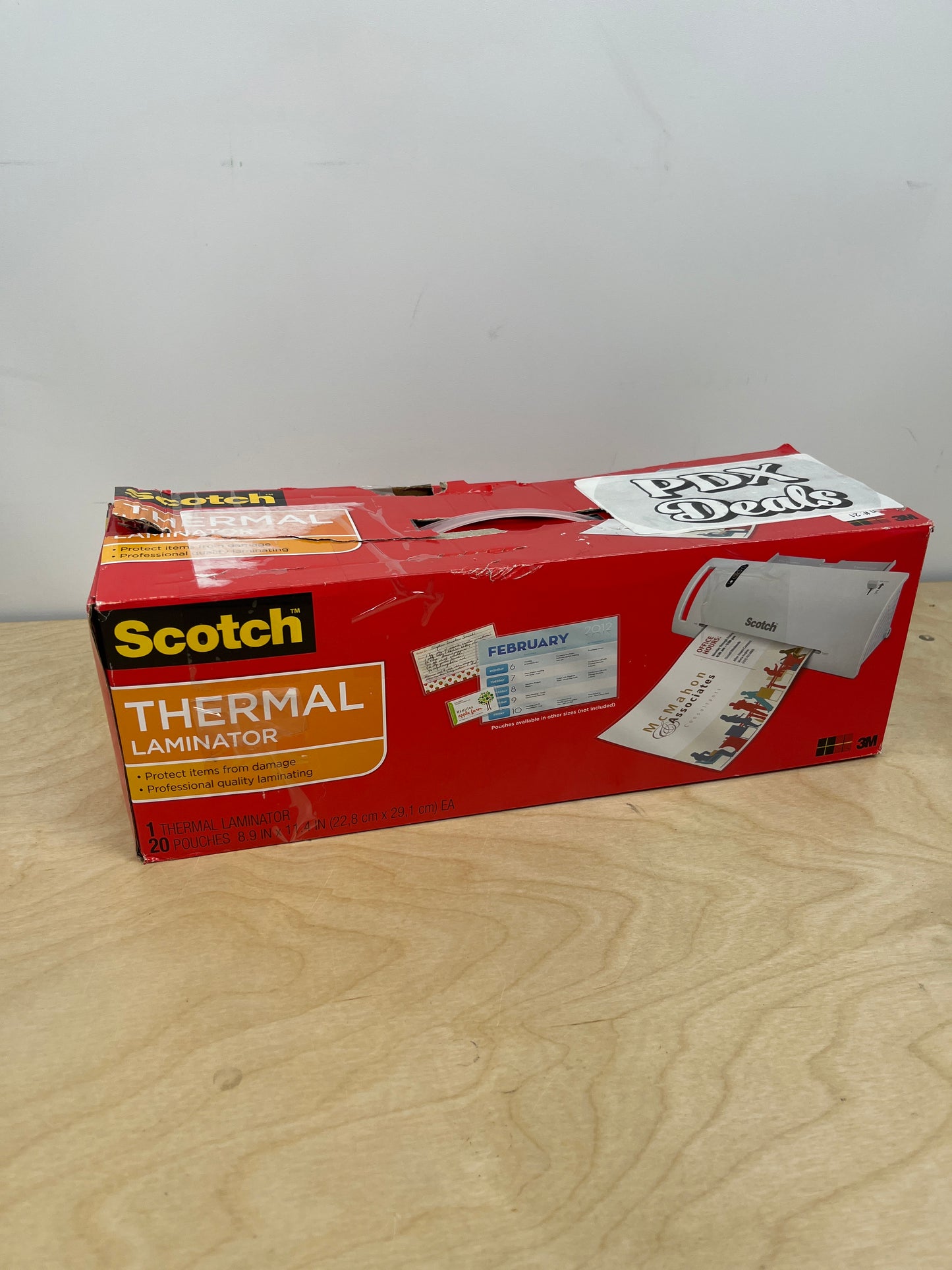 Scotch TL902VP Thermal Laminator, 1 Laminating Machine, White, Laminate Recipe Cards, Photos and Documents, For Home, Office or School Supplies, 9 in. - Retail $0