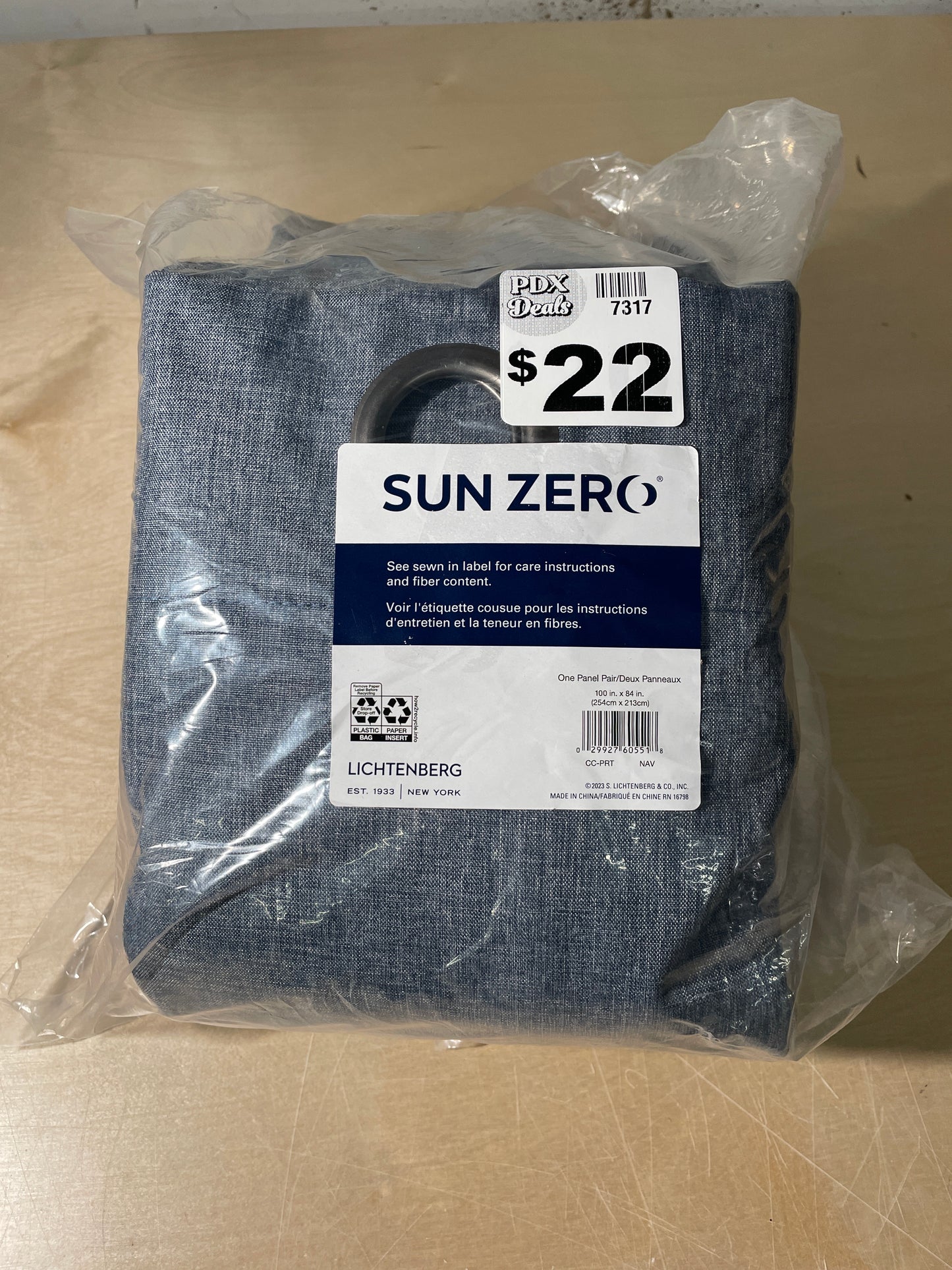 Sun Zero Pratt 100% Blackout Window Curtains 50 x 96, 2-pack - Retail $45