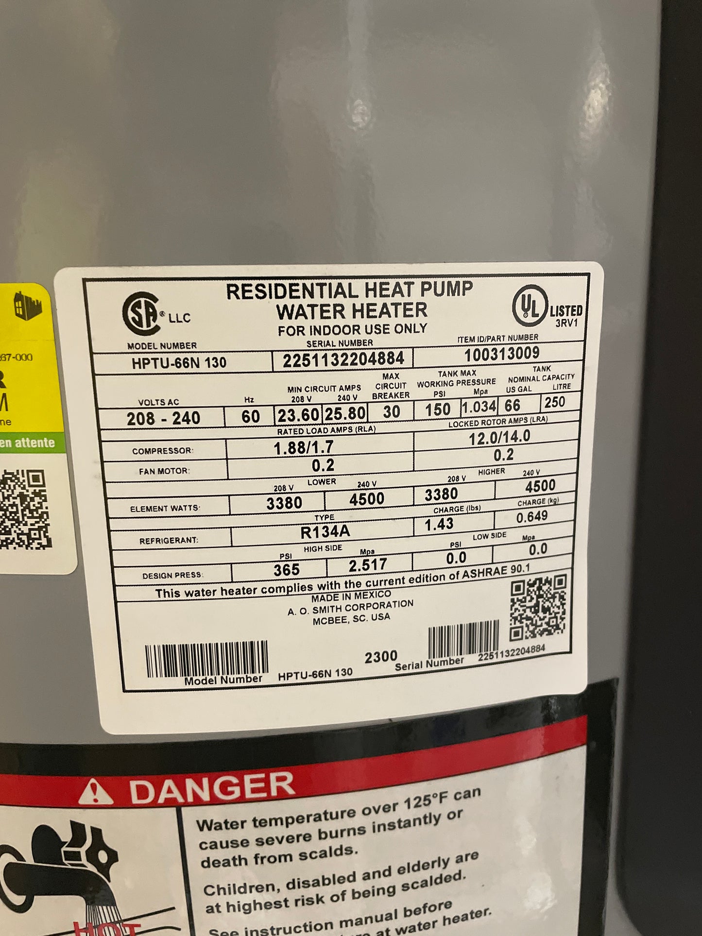 ProLine XE® Voltex® 66-Gallon Hybrid Electric Heat Pump Water Heater