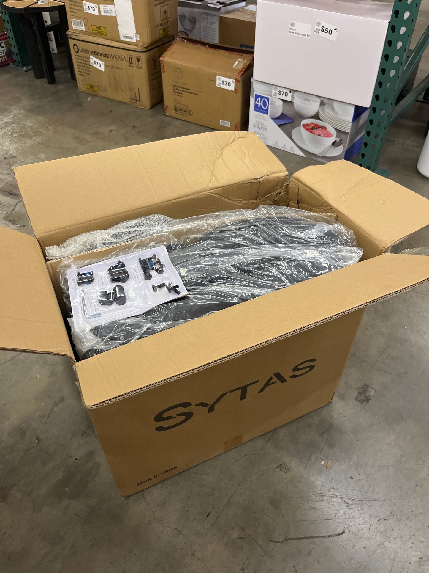 NEW - Sytas Executive Leather Office Chair, Comfy Desk Chair with Adjustable Headrest & Flip-up Padded Arms & Lumbar Support, Adjustable Hight and Tilt, Rolling Swivel Chair, Black - Retail $200