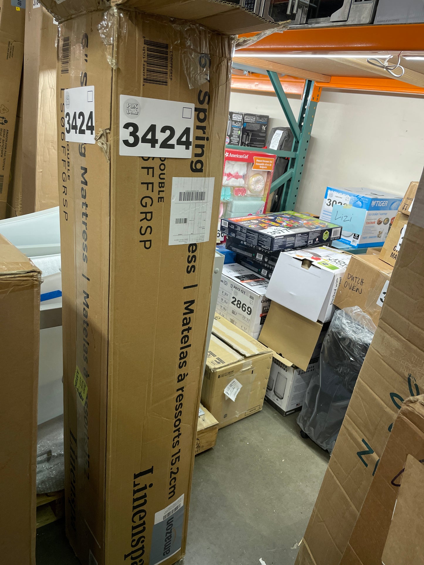 NEW - Linenspa FULL 6 Inch Mattress - Firm Feel - Bonnell Spring with Foam Layer - Mattress in a Box - Youth or Kids Bed - Guest Bedroom - Durable and Breathable Support - Retail $118