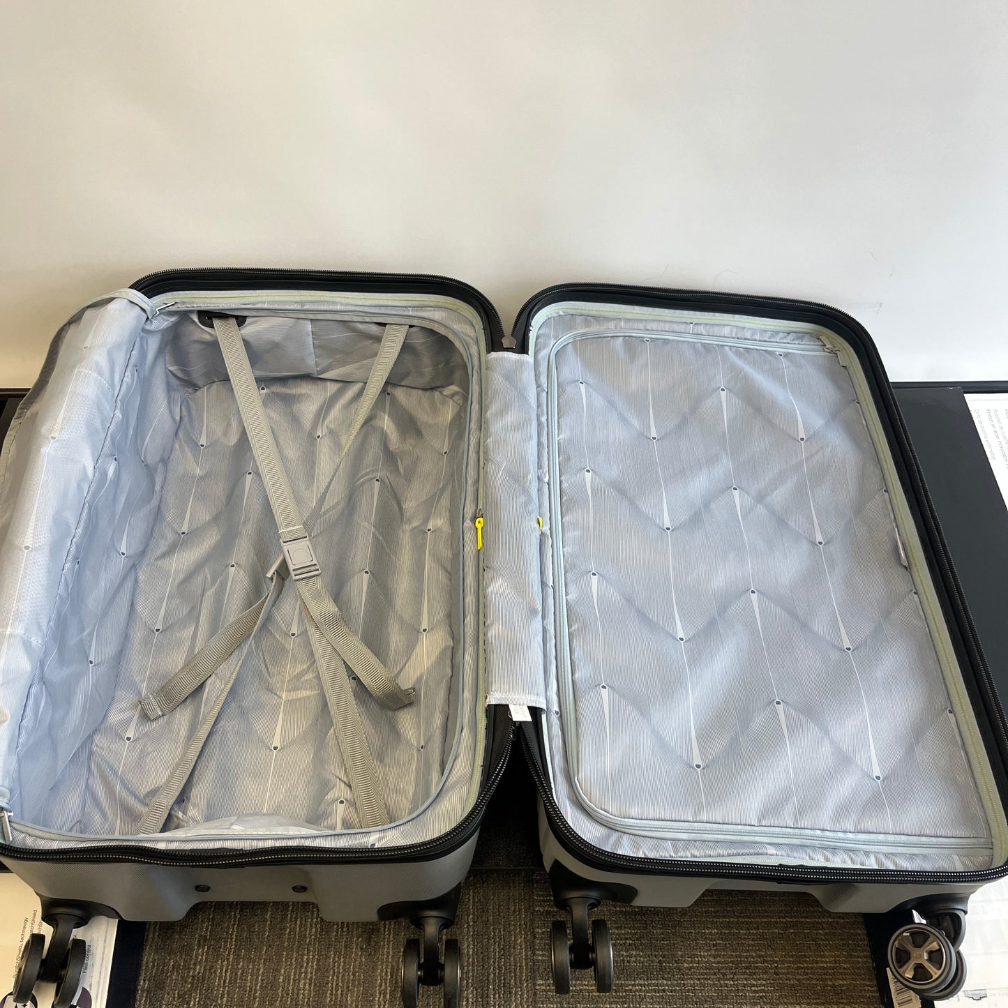 Costco - Delsey Silver 2-piece Hardside Trunk Set - Retail $149