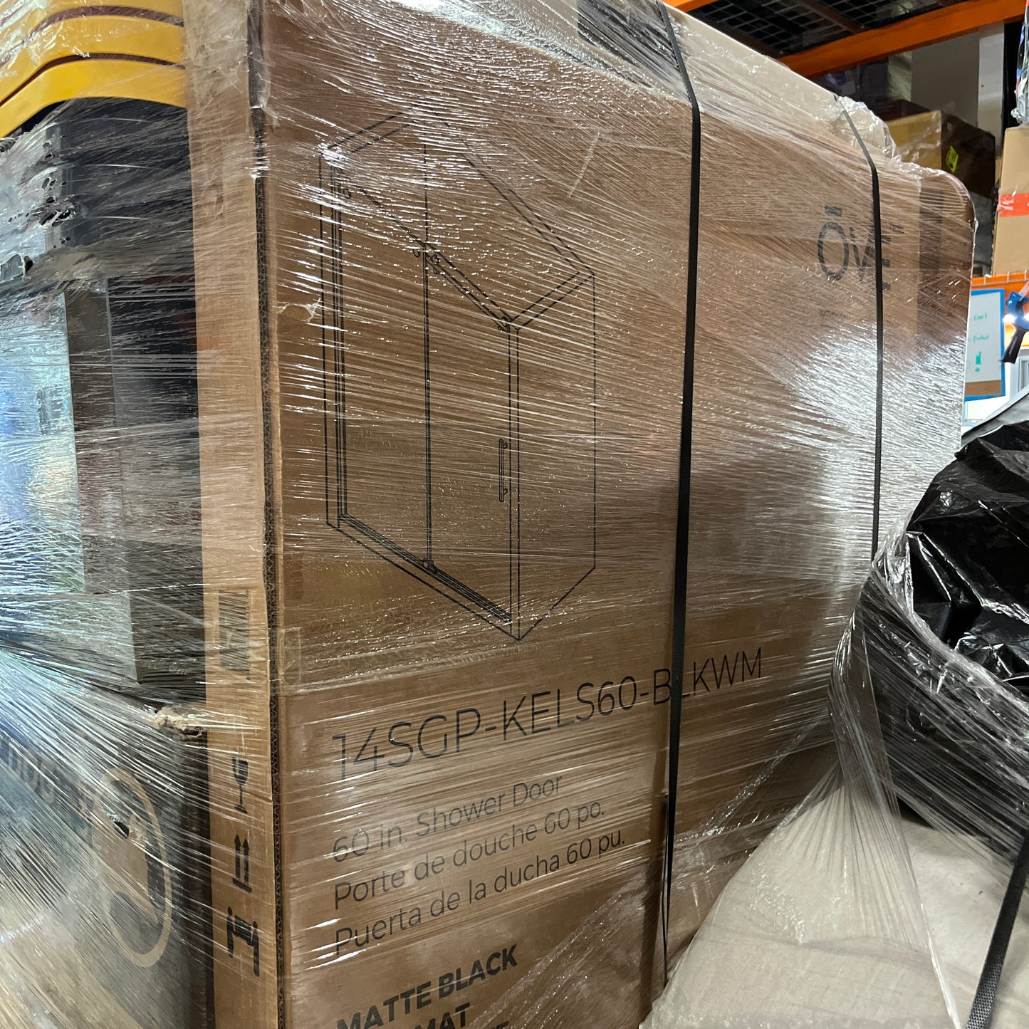 NEW - OVE Decors Kelsey Tempered Glass Shower Door - Retail $779