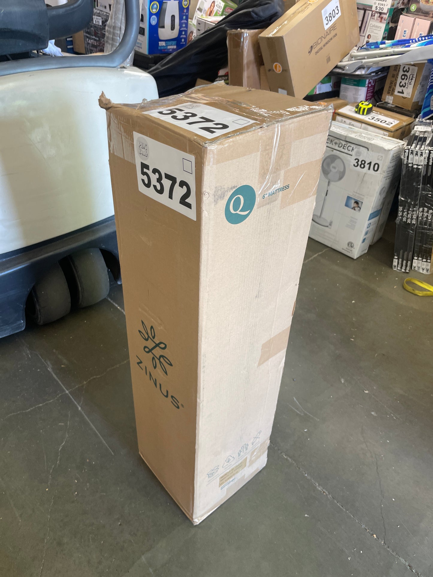 NEW - Zinus Queen 6 Inch Green Tea Cooling Memory Foam Mattress [New Version], Fiberglass Free, Medium Firmness, Cooling Gel Foam, Certified Safe Foams & Fabric, Bed-in-A-Box, Queen - Retail $164