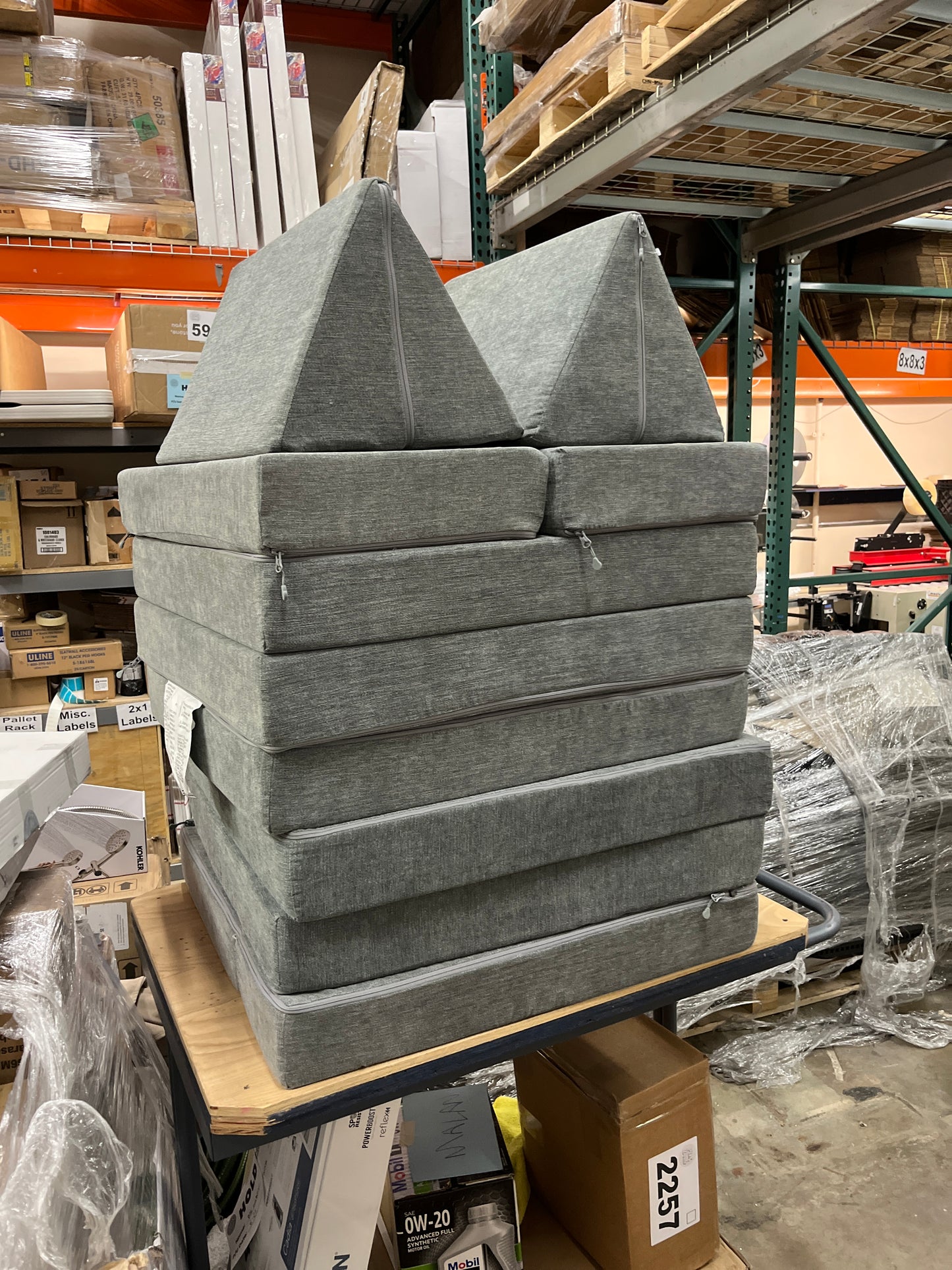 Yourigami Gray Kids Convertible Play Fort - Retail $159