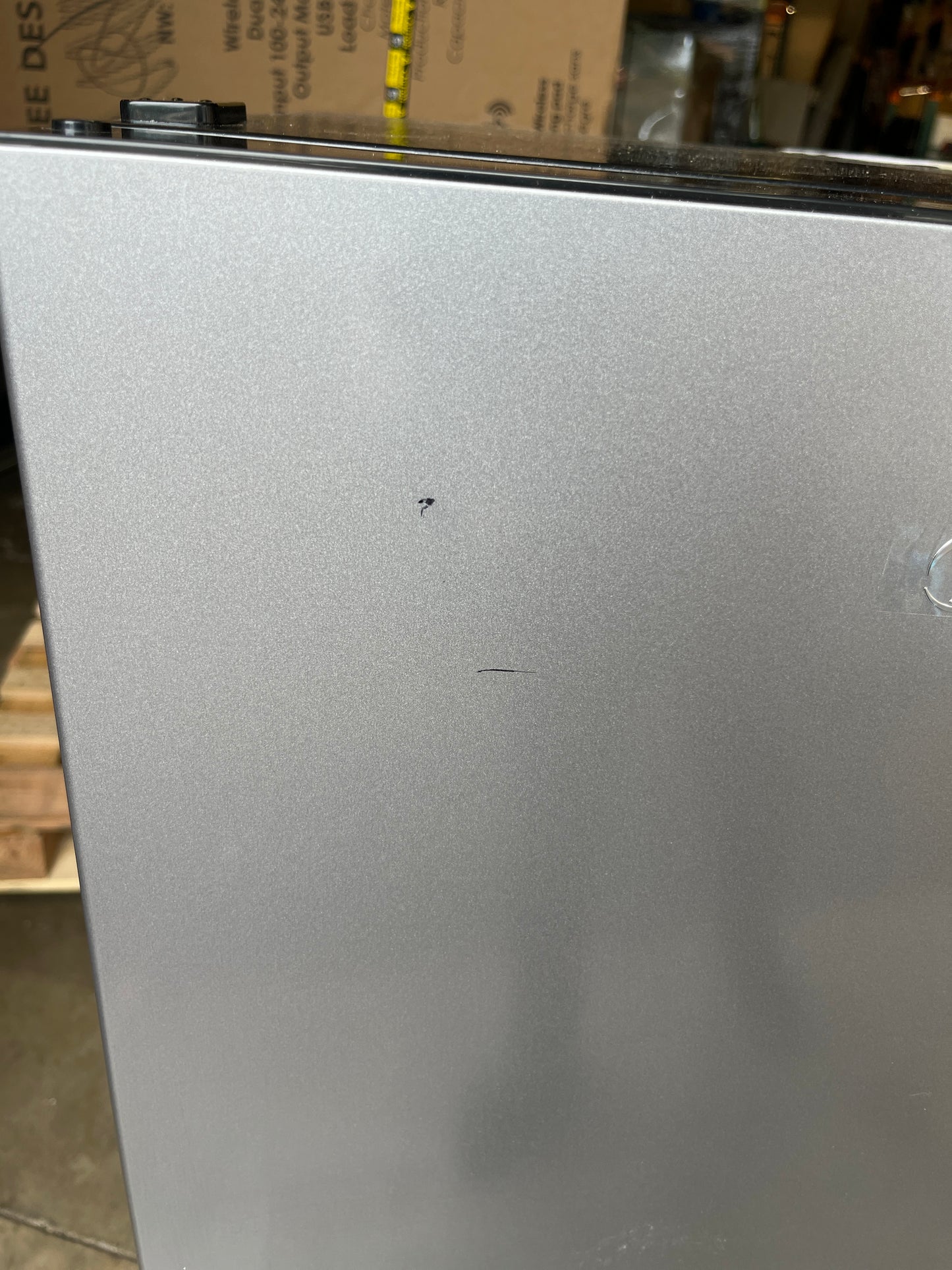 Midea Compact Refrigerator, 2-Door, 4.5 cu ft, Stainless Steel - Retail $149