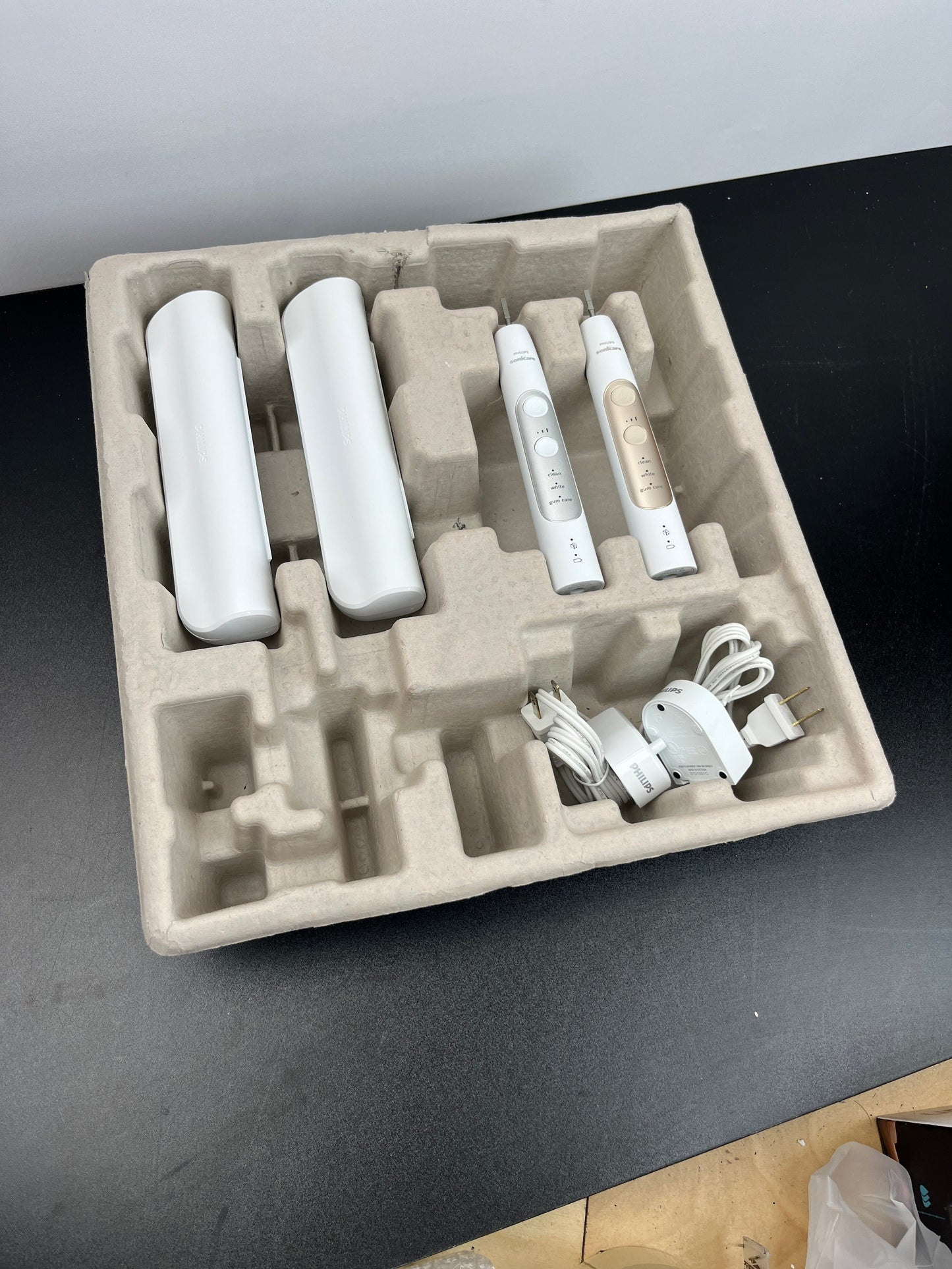 Philips Sonicare PerfectClean [no brush heads] Rechargeable Electric Toothbrush, 2-pack - Retail $169