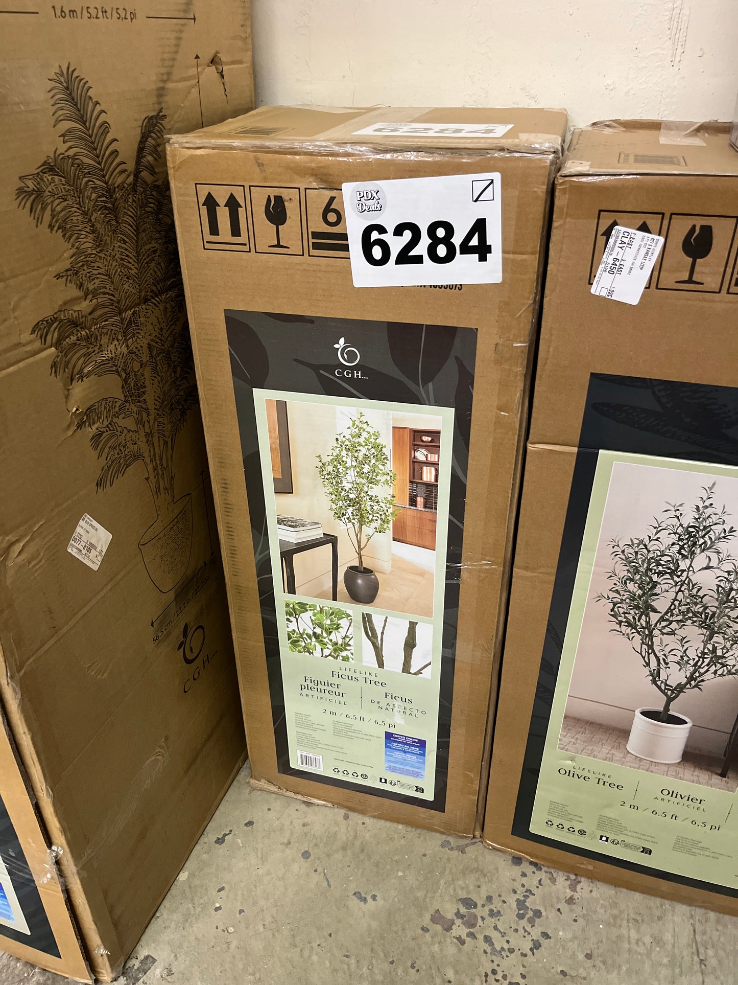 Faux 6.5 ft Ficus Tree