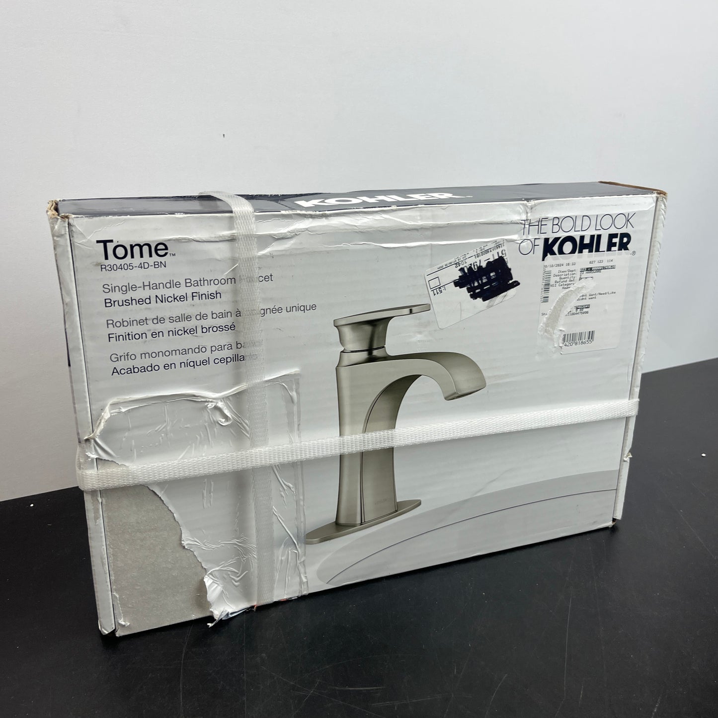 NEW - Kohler Tome Brushed Nickel Single-Handle Bathroom Faucet