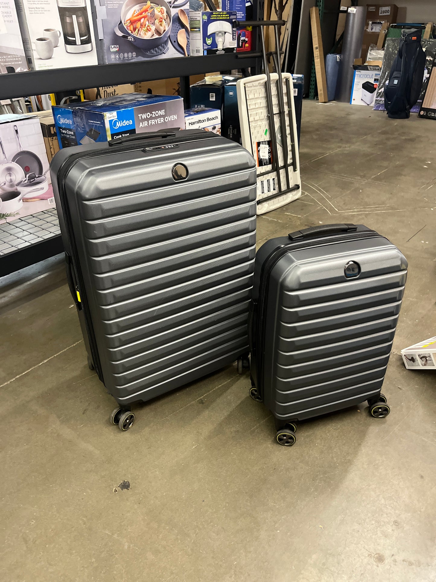 Delsey Helium Edge Gray 2-piece Hardside Set