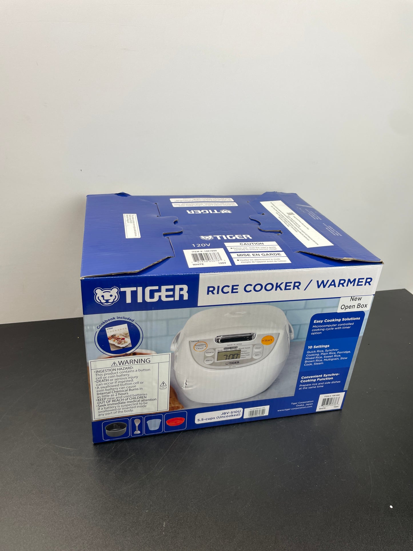 NEW - Tiger 5.5 Cup Rice Cooker