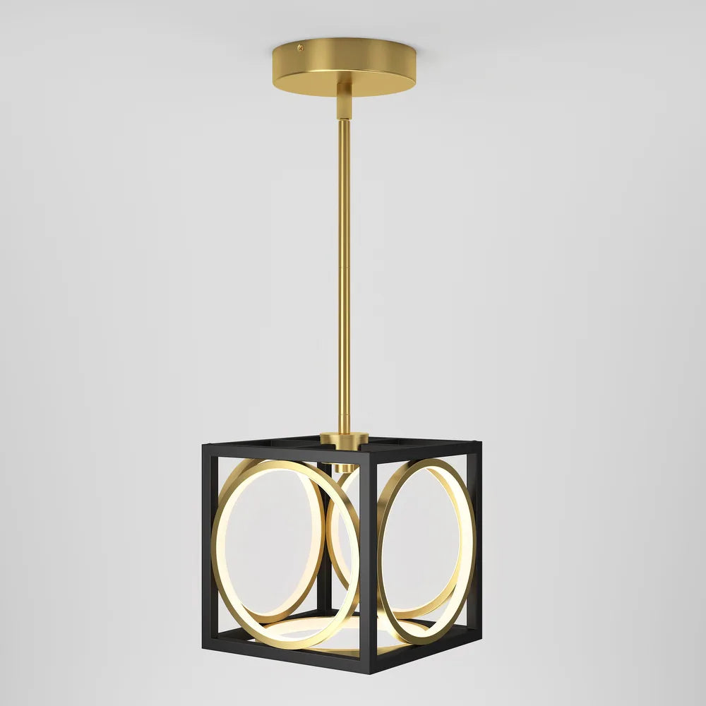 NEW - Artika Astoria LED Pendant Ceiling Light, Black & Gold - Retail $105